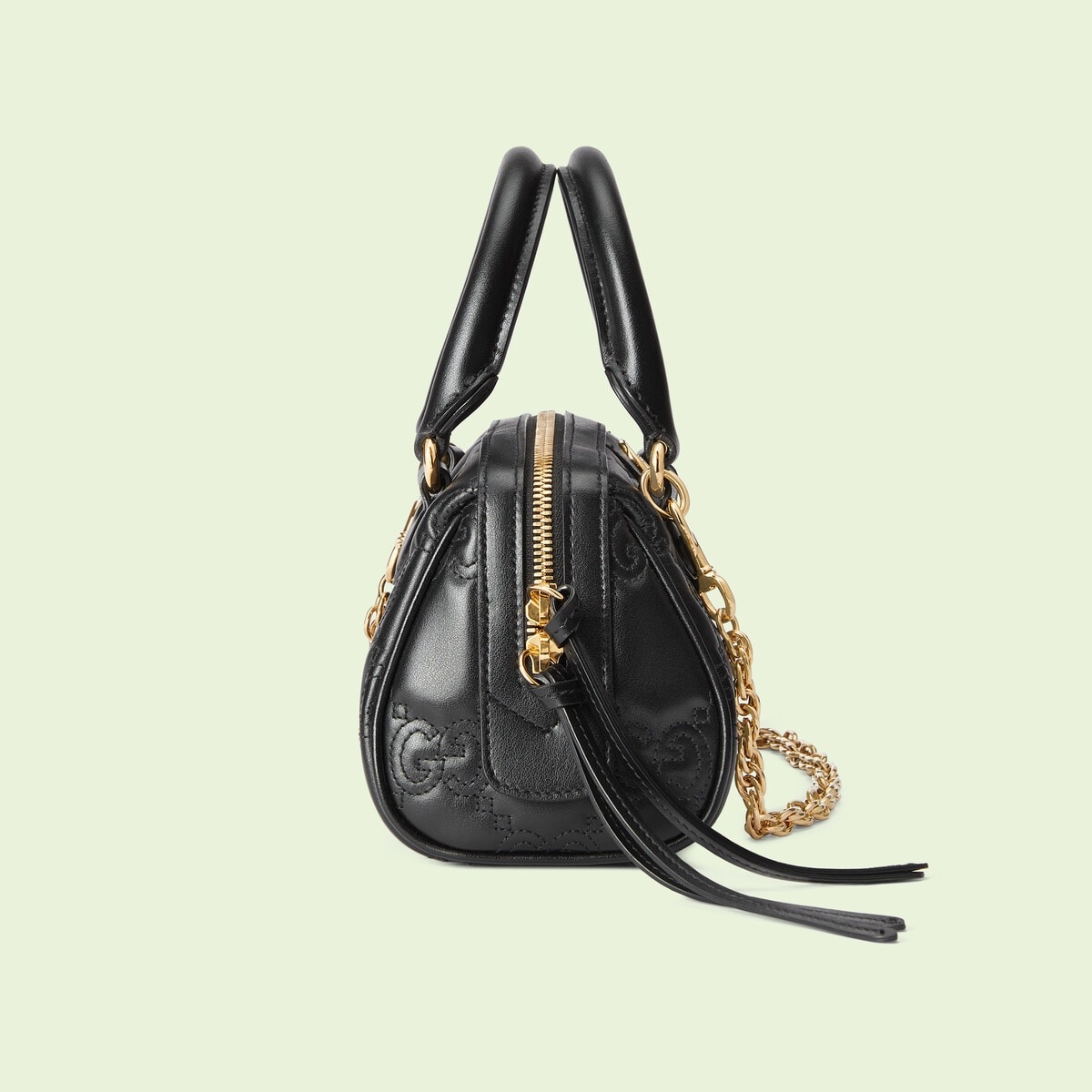 GG matelassé leather top handle bag - 9