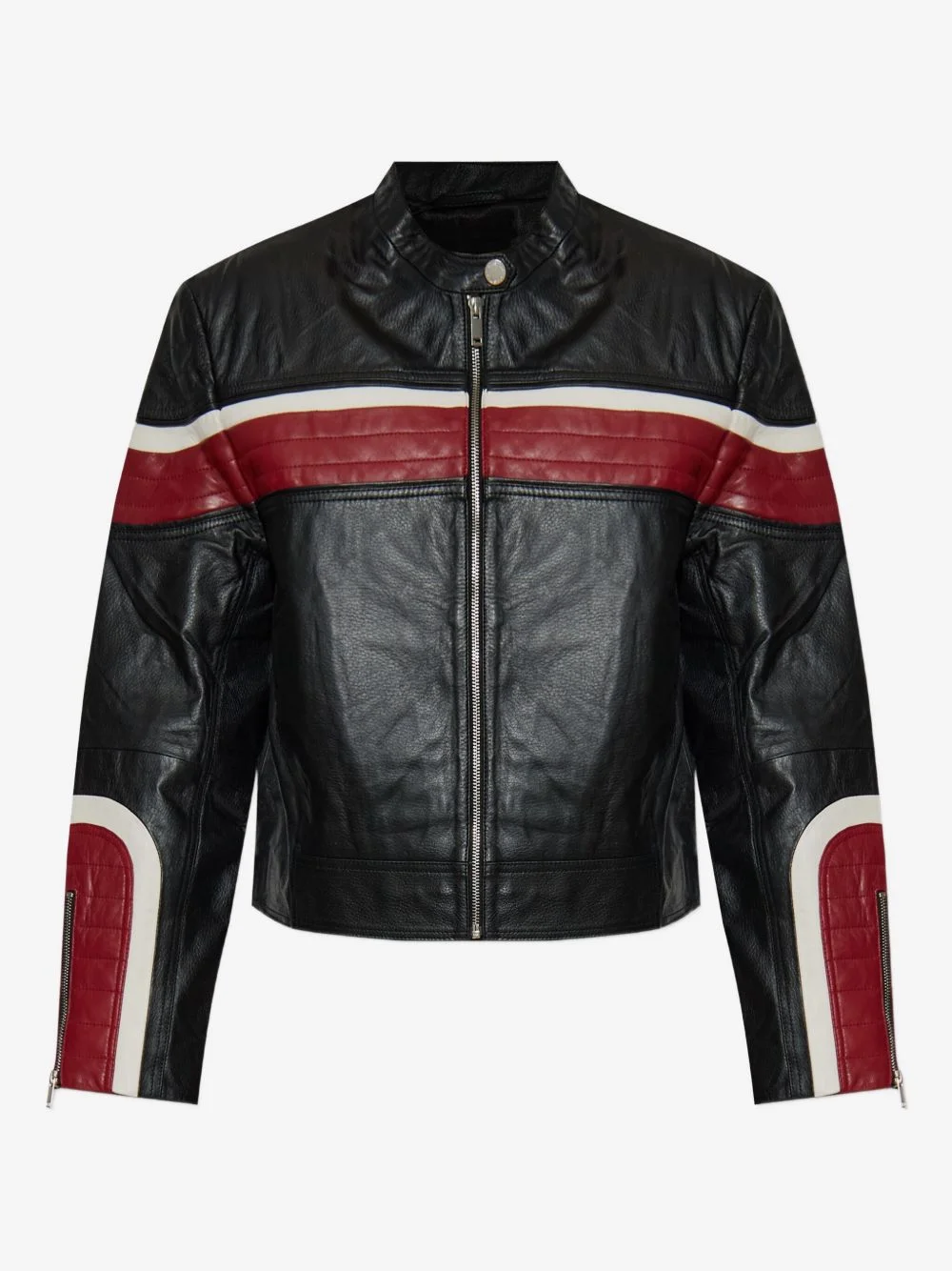 rose-embossed zip jacket - 1