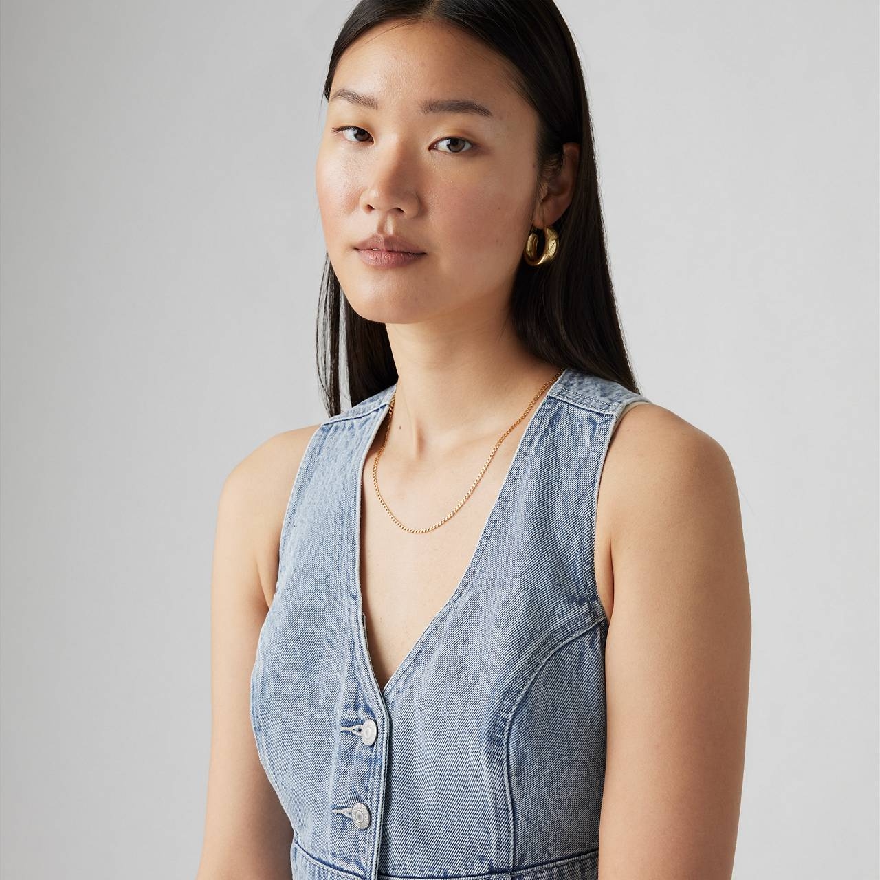 MONA DENIM CORSET TOP - 4