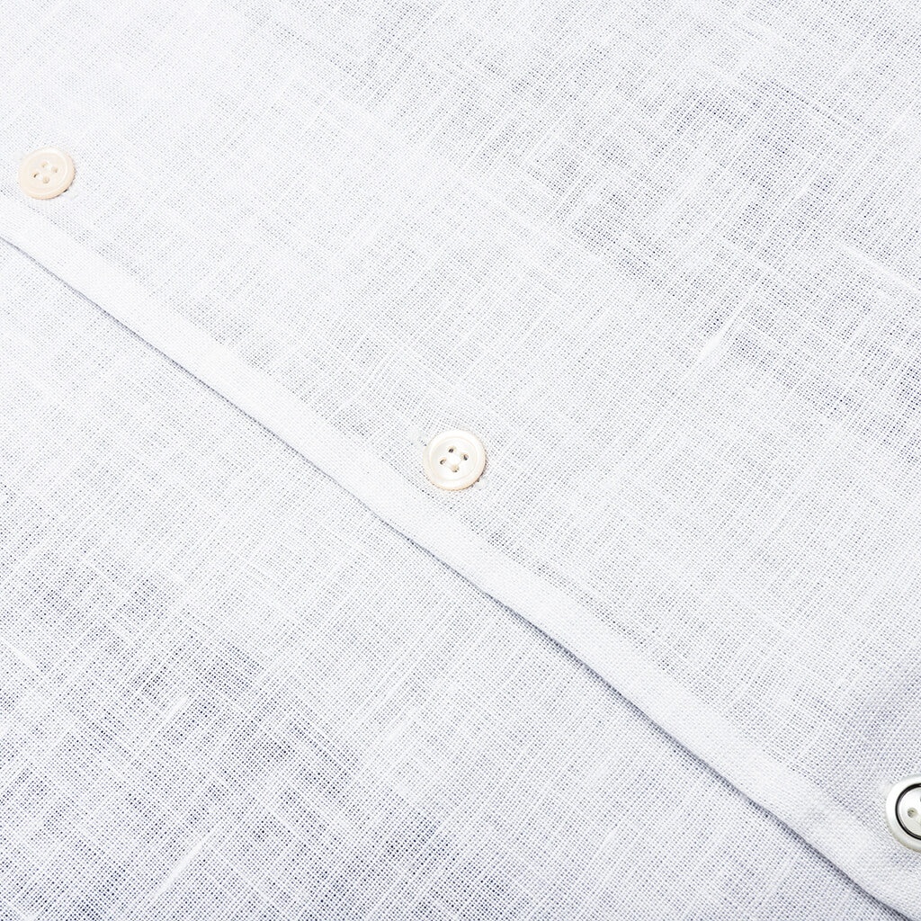 POPLIN BOWLING SHIRT - MAZARINE BLUE - 5