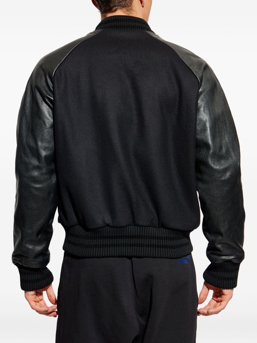 logo-patch bomber jacket - 4