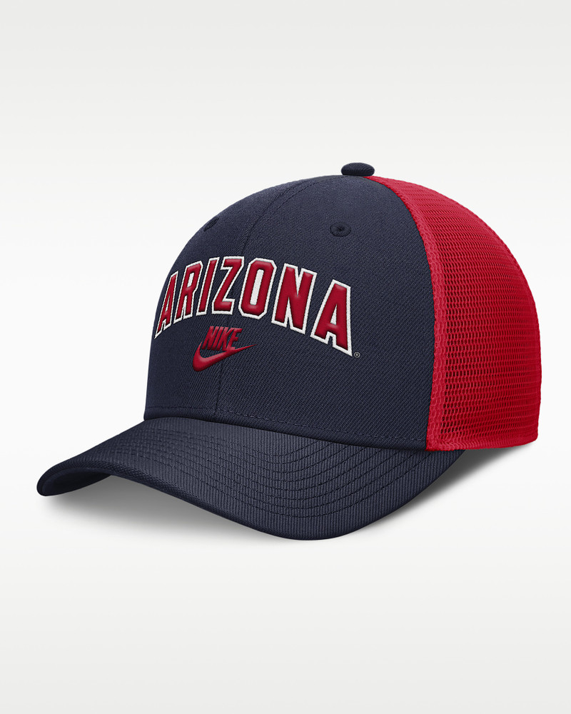 Arizona Legacy Arch Rise Men's Nike Dri-FIT College Trucker Adjustable Hat 1
