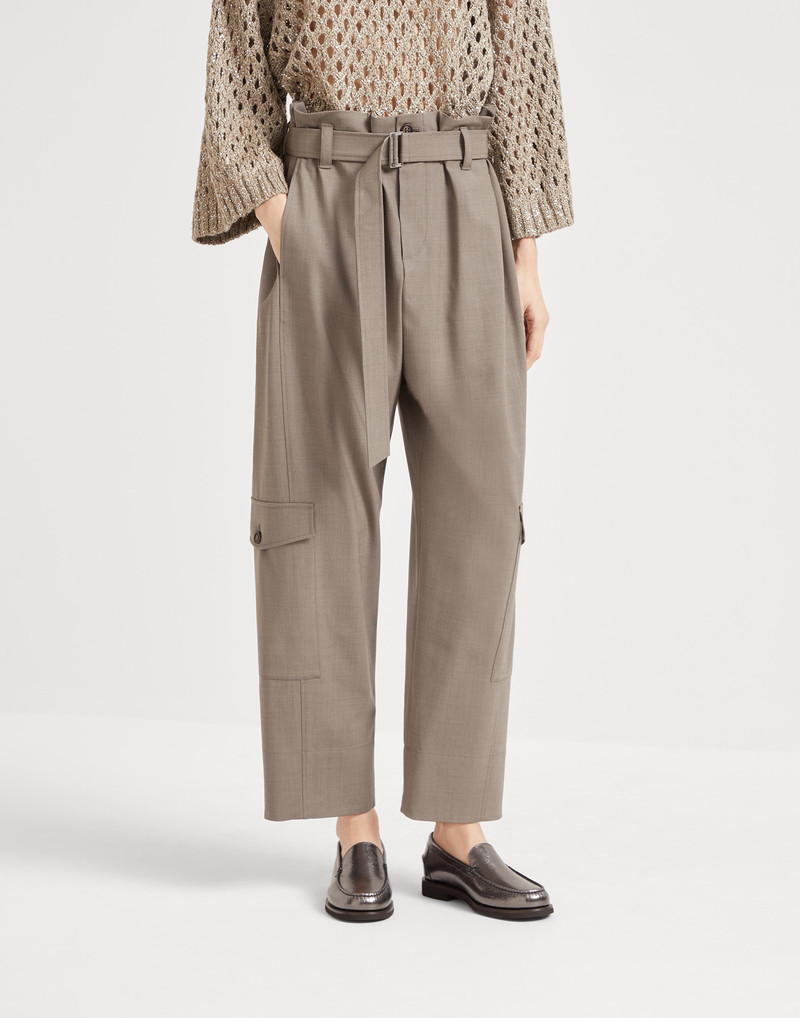 Tropical luxury wool utility trousers - 1