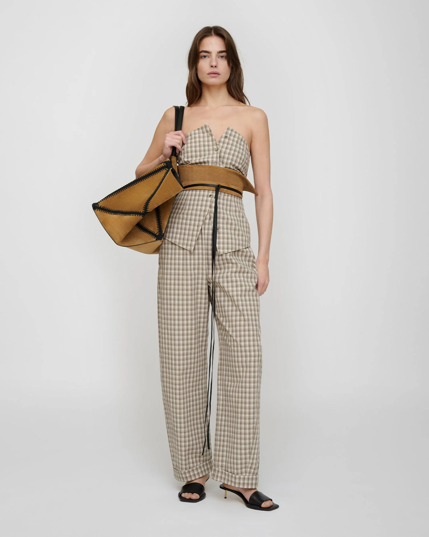 Checked Shirting Pants - 1