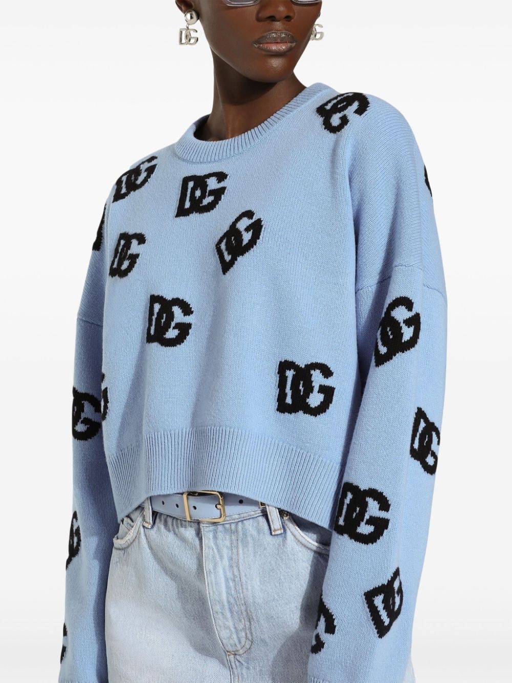 logo embroidered sweater - 5
