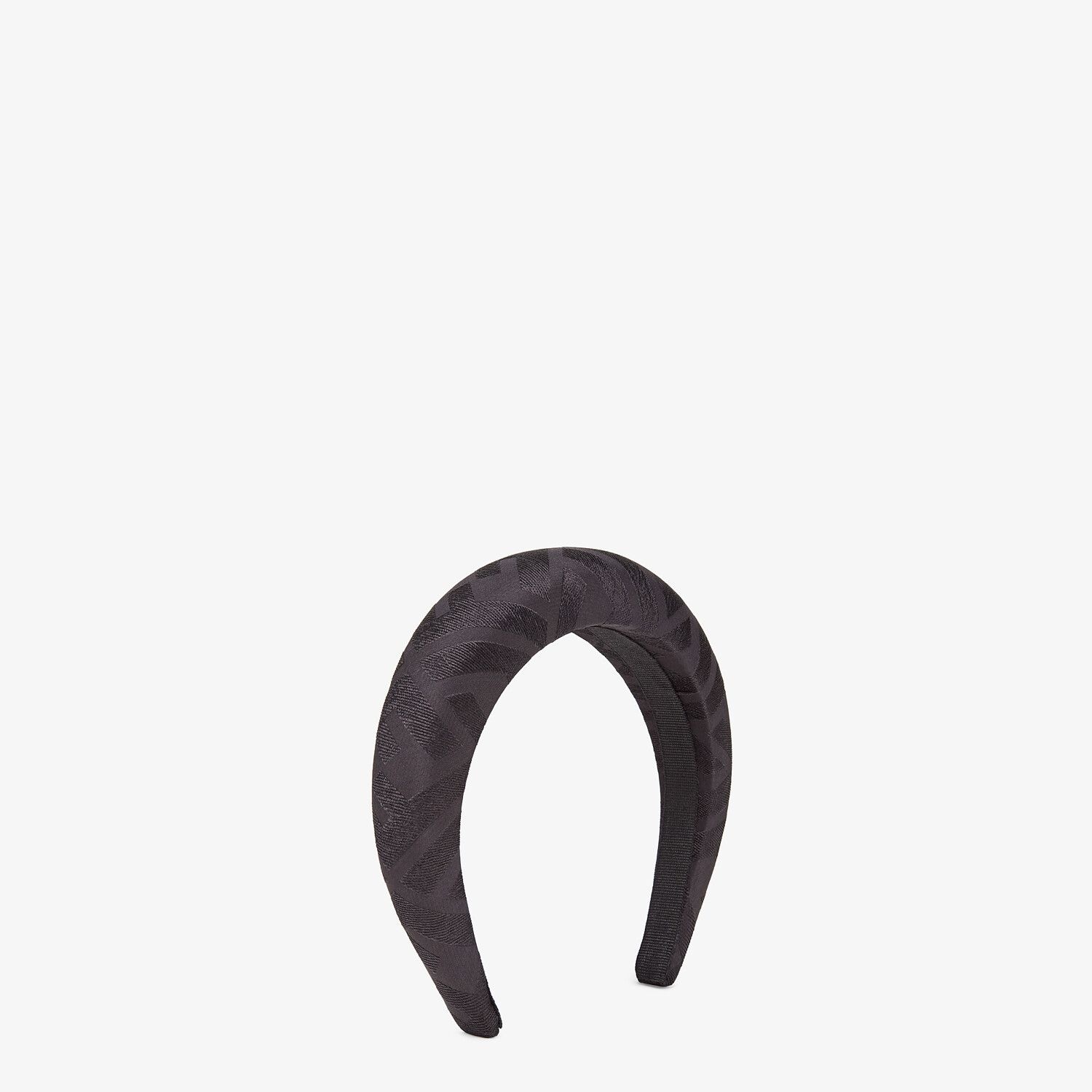 Black silk headband - 1