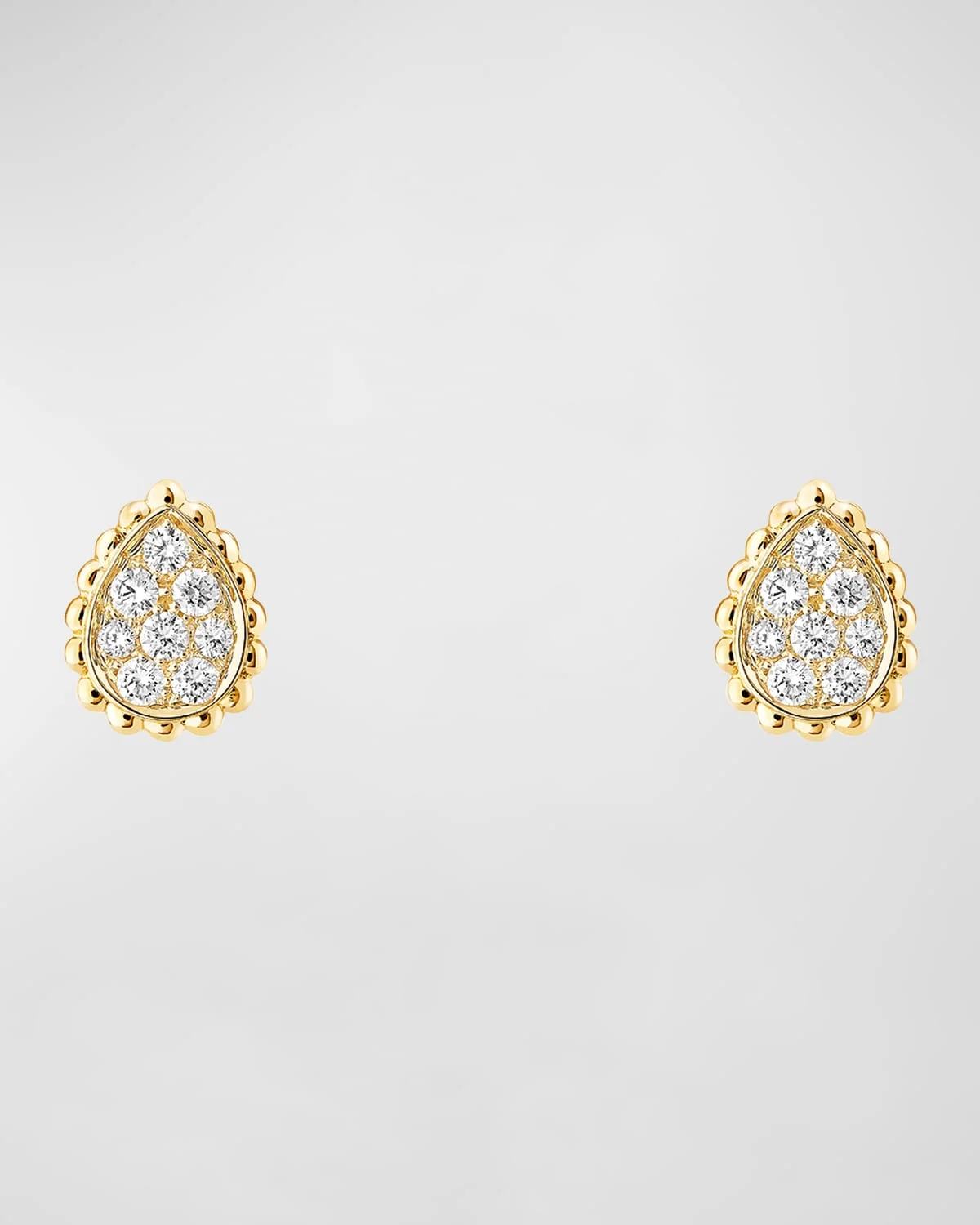 Serpent Boheme 18K Yellow Gold Small Diamond Stud Earrings - 1