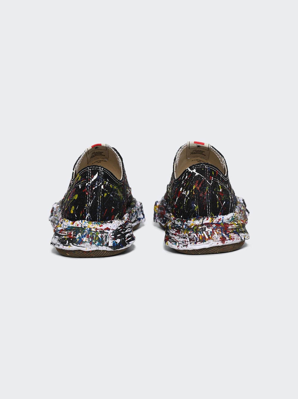"peterson 23" Og Sole Sputtering Low-top Sneaker Paint Splattered Black - 4