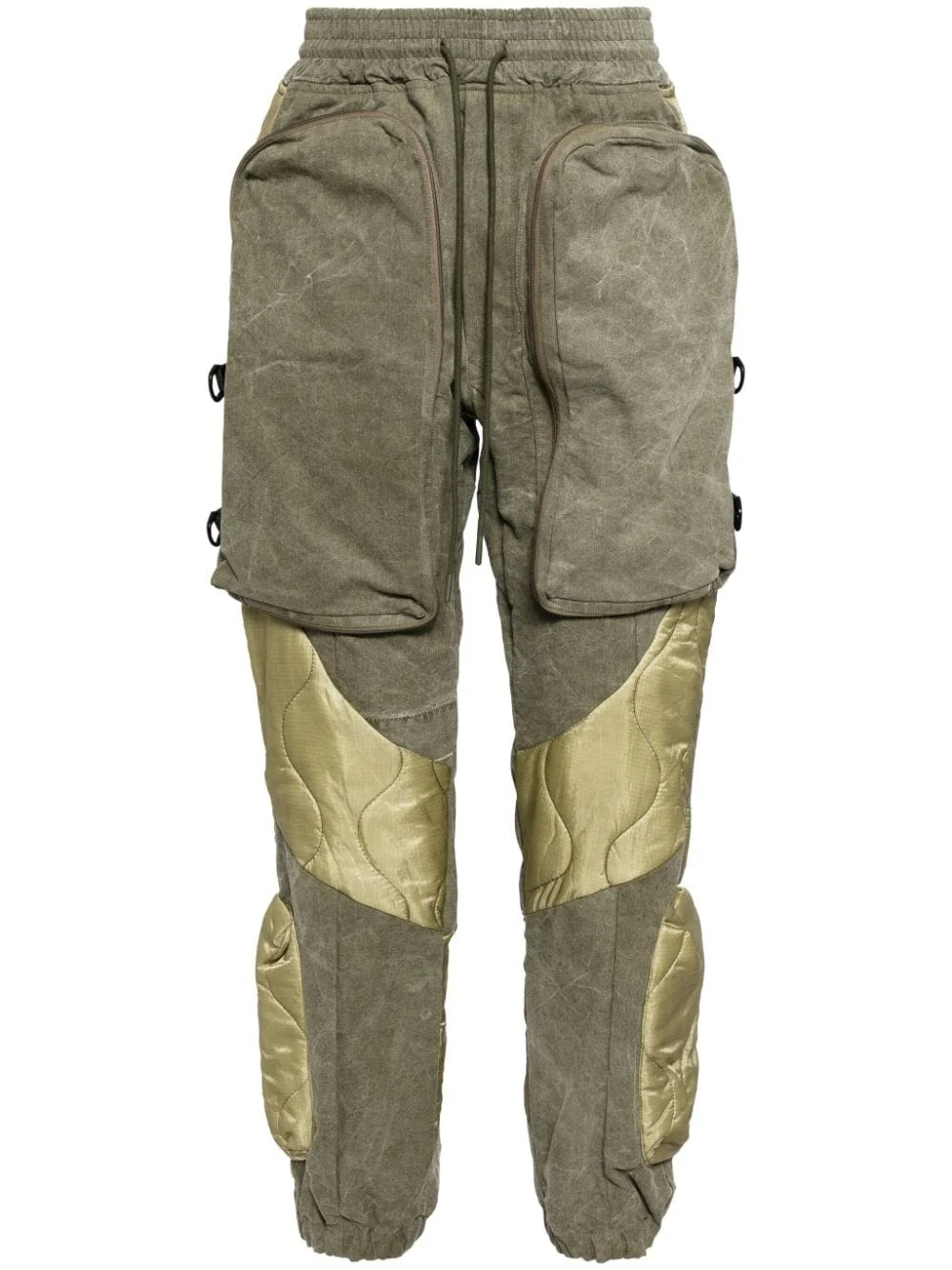 padded cargo trousers - 1