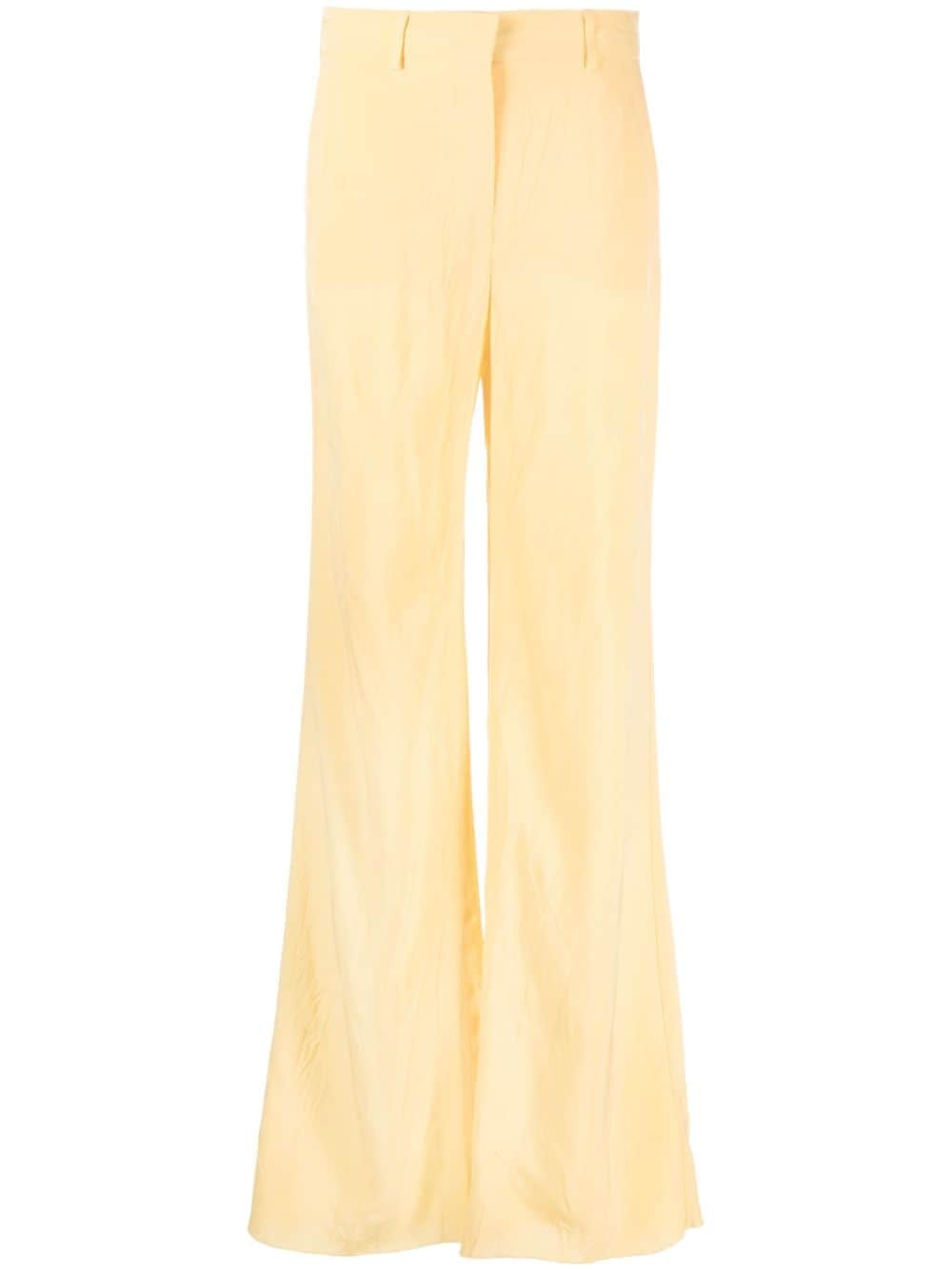 high-waist flared trousers - 1