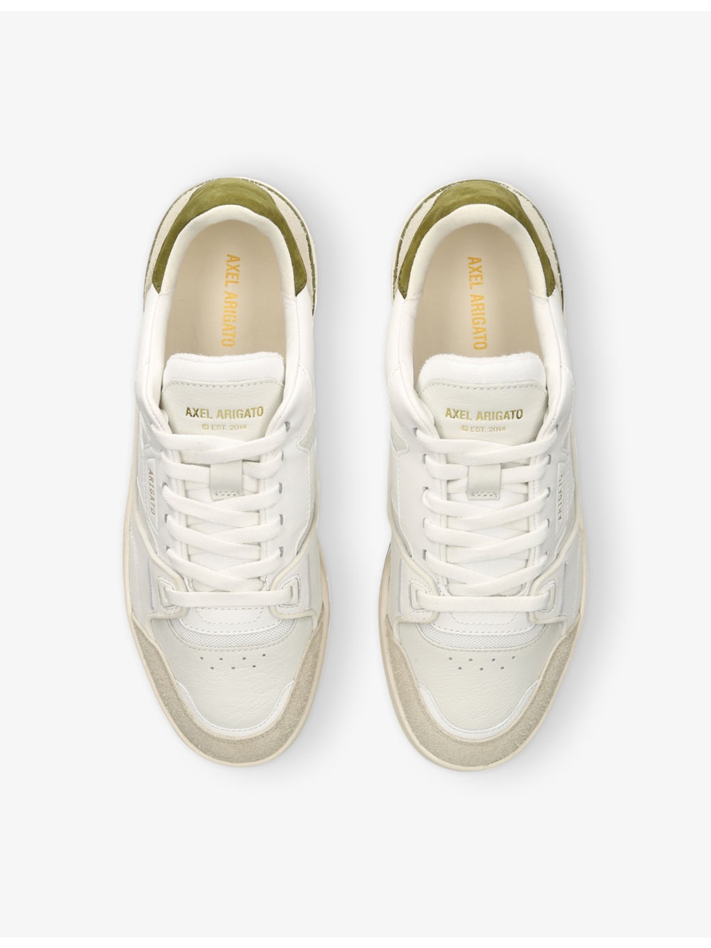 Clay Foiled-Logo Leather and Suede Low-Top Trainers - 2