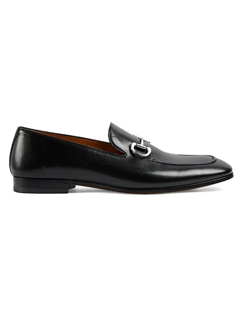 Black Horsebit Loafers - 1
