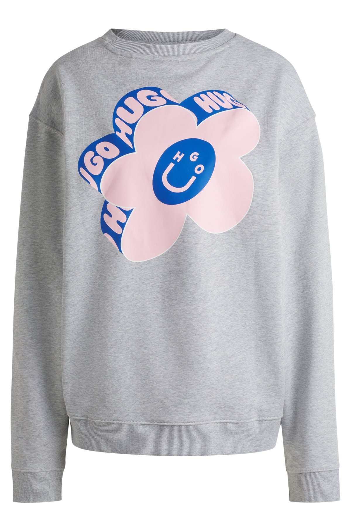 OVERSIZE-FIT SWEATSHIRT IN COTTON TERRY WITH LOGO ARTWORK - 1