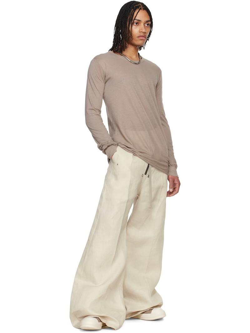 Rick Owens Taupe Hollywood Basic LS T-shirt outlook