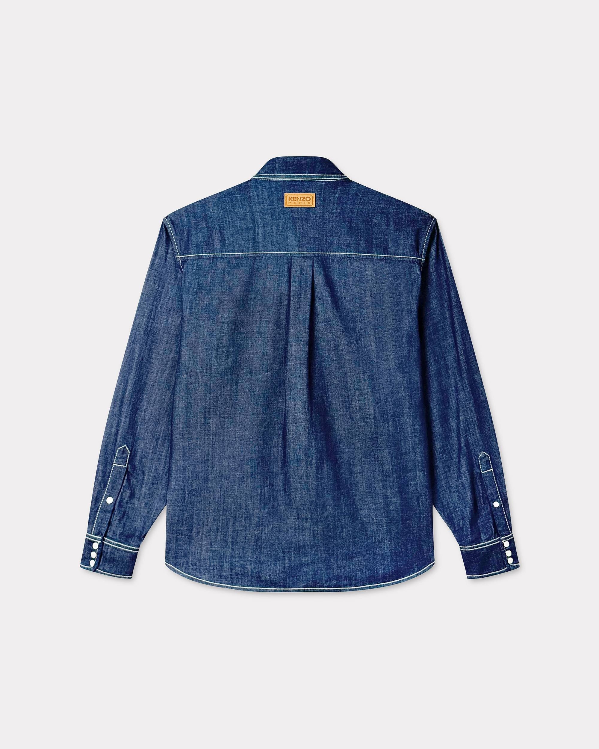 'KENZO Creations' embroidered western shirt in japanese denim - 2