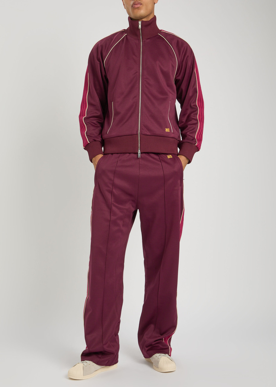 Wales Bonner Logo-embroidered Satin-jersey Track Jacket - 4