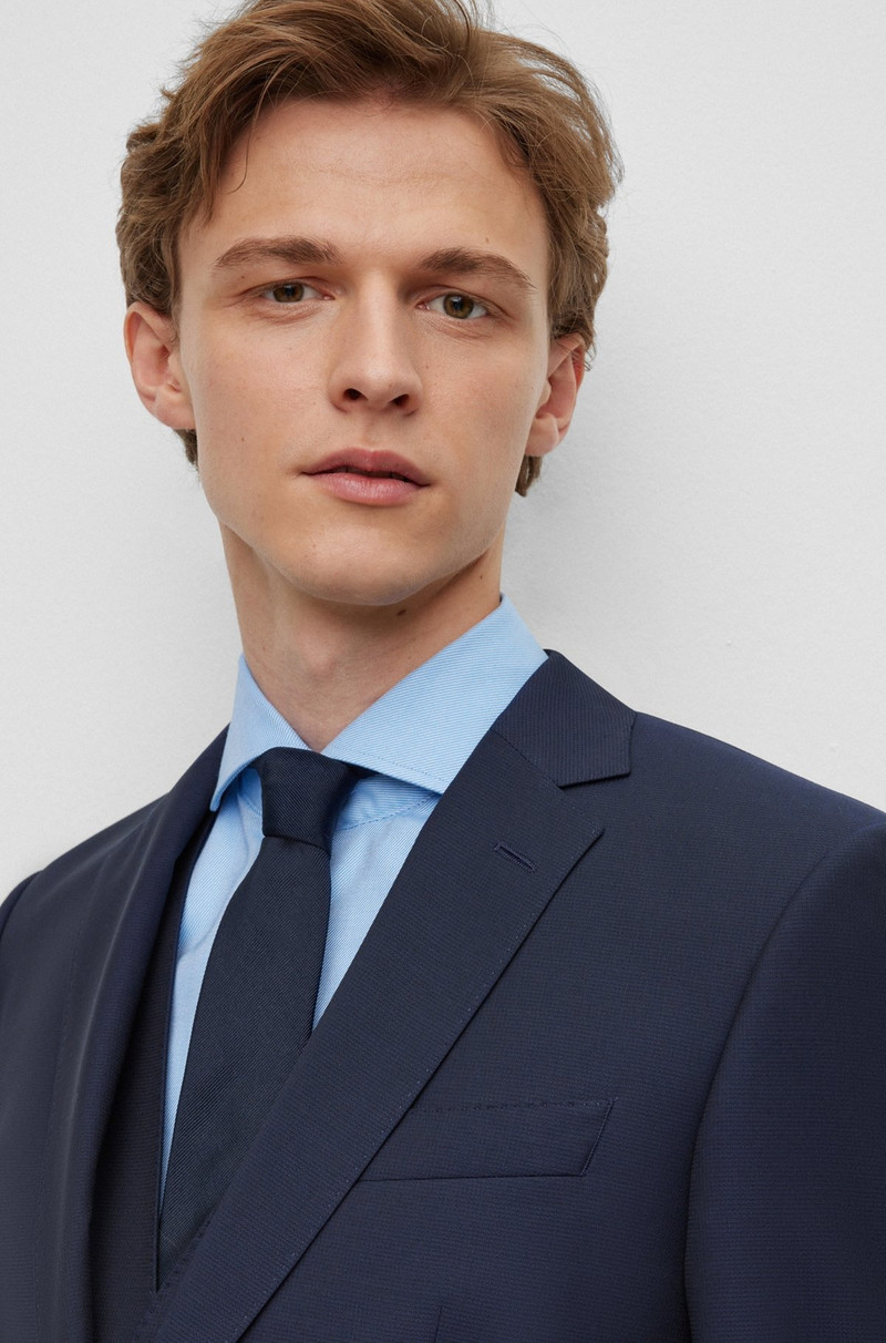 THREE-PIECE SLIM-FIT SUIT IN VIRGIN WOOL 5