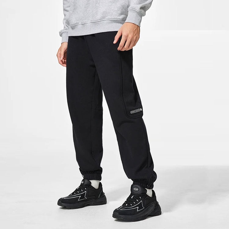 Li-Ning BadFive Logo Sweatpants 'Black' AKLS643-2 - 4
