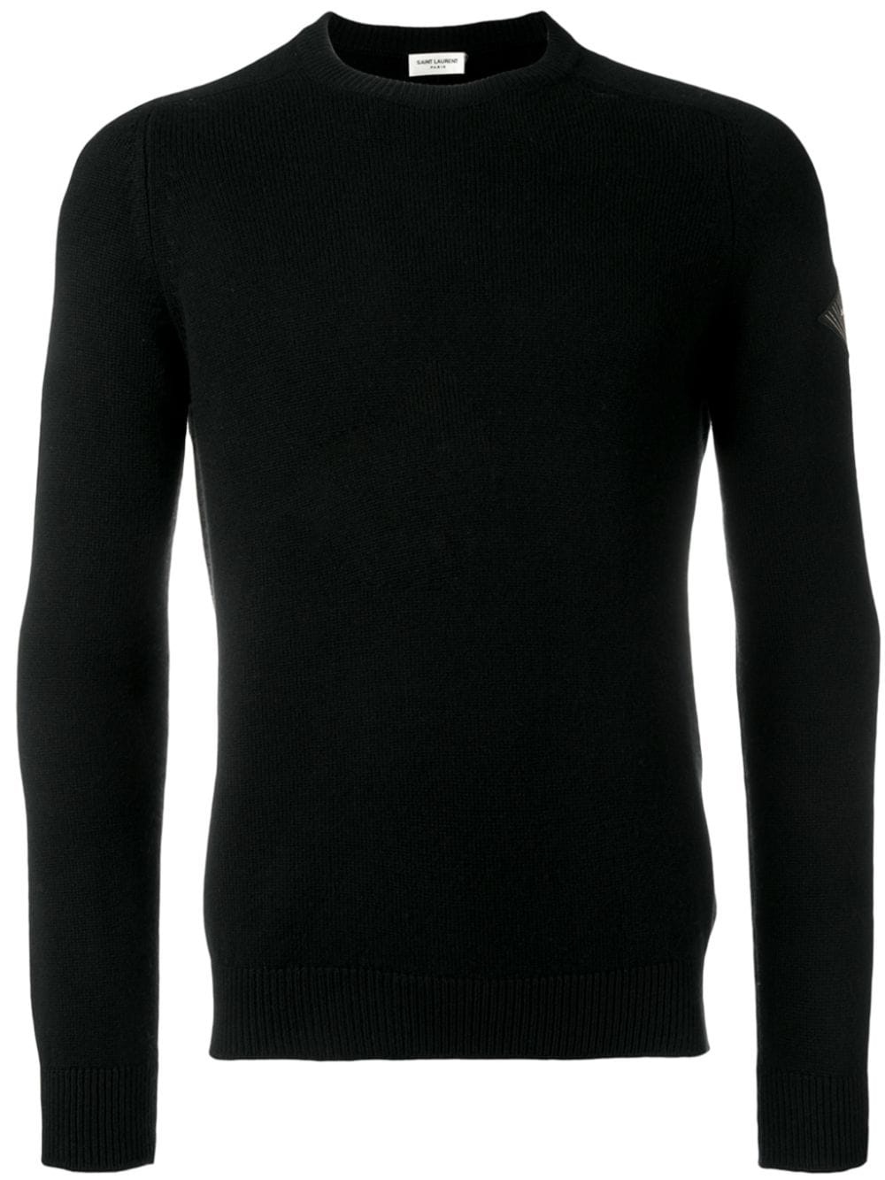 logo patch cashmere jumper - 1