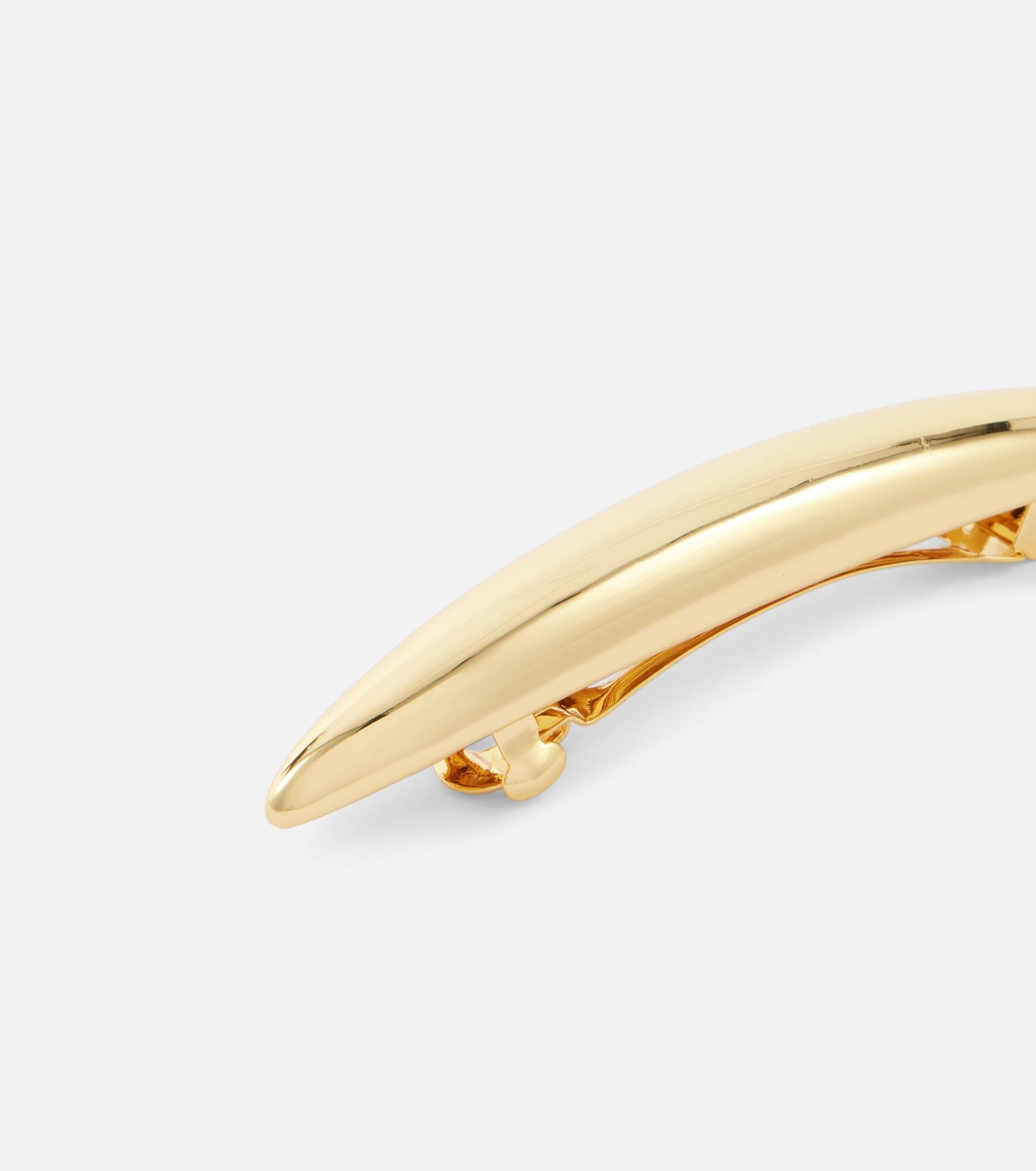 Maxine gold-plated barrette - 3