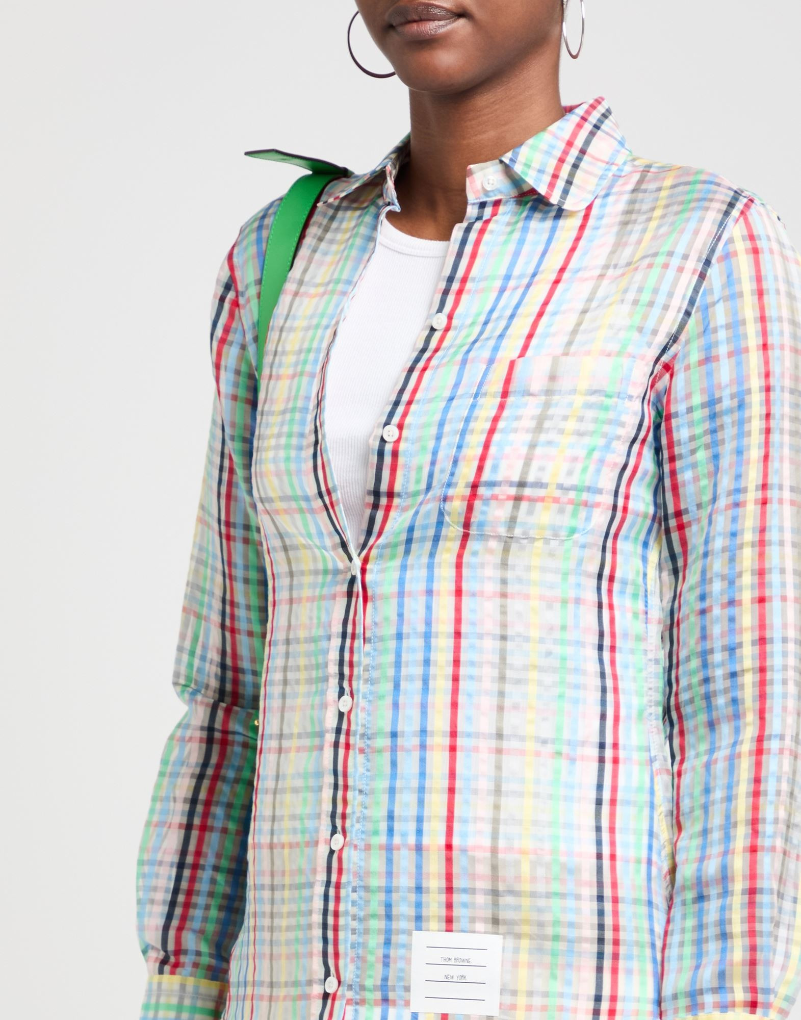 Light blue Women's Checked Shirt - 4
