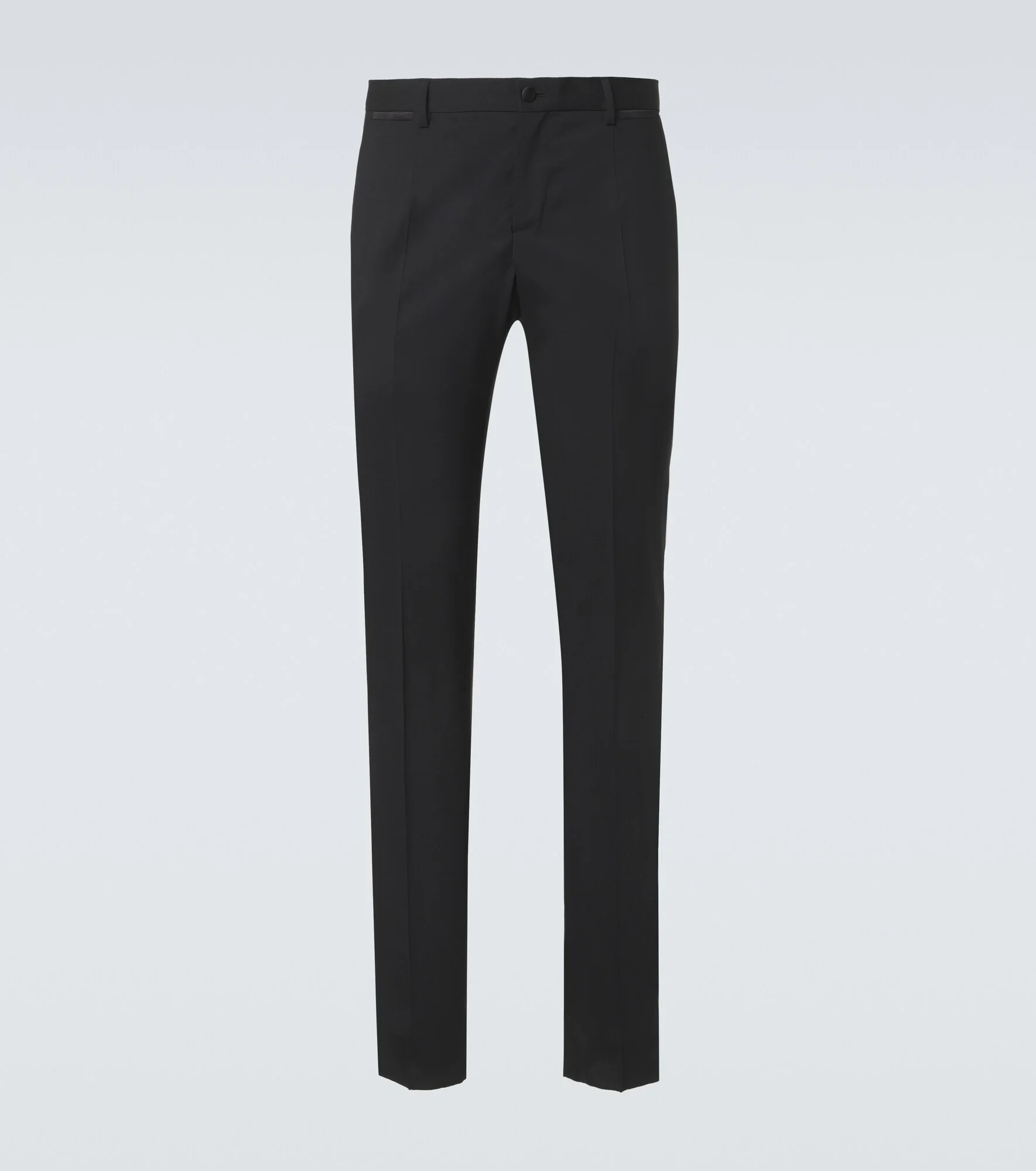 Wool and silk-blend tuxedo pants - 1