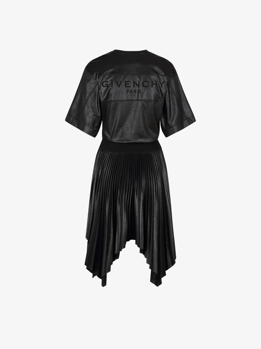 GIVENCHY PLEATED VARNISHED DRESS - 5