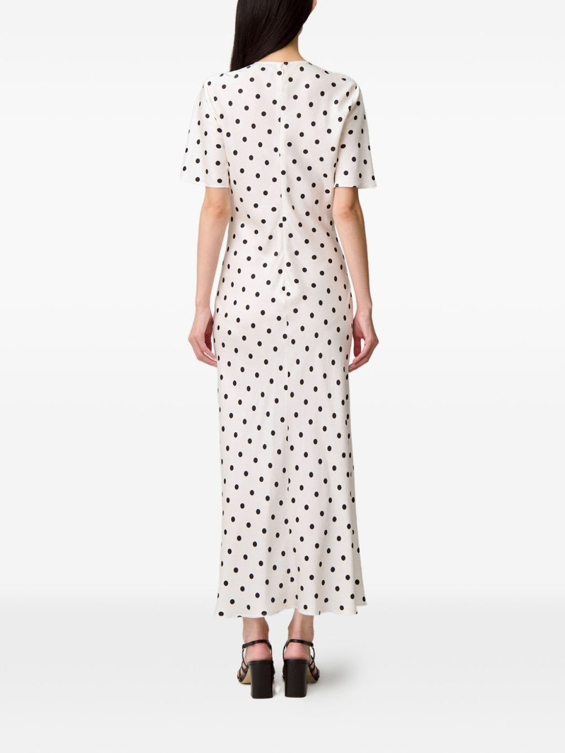polka-dot cut-out maxi dress 4