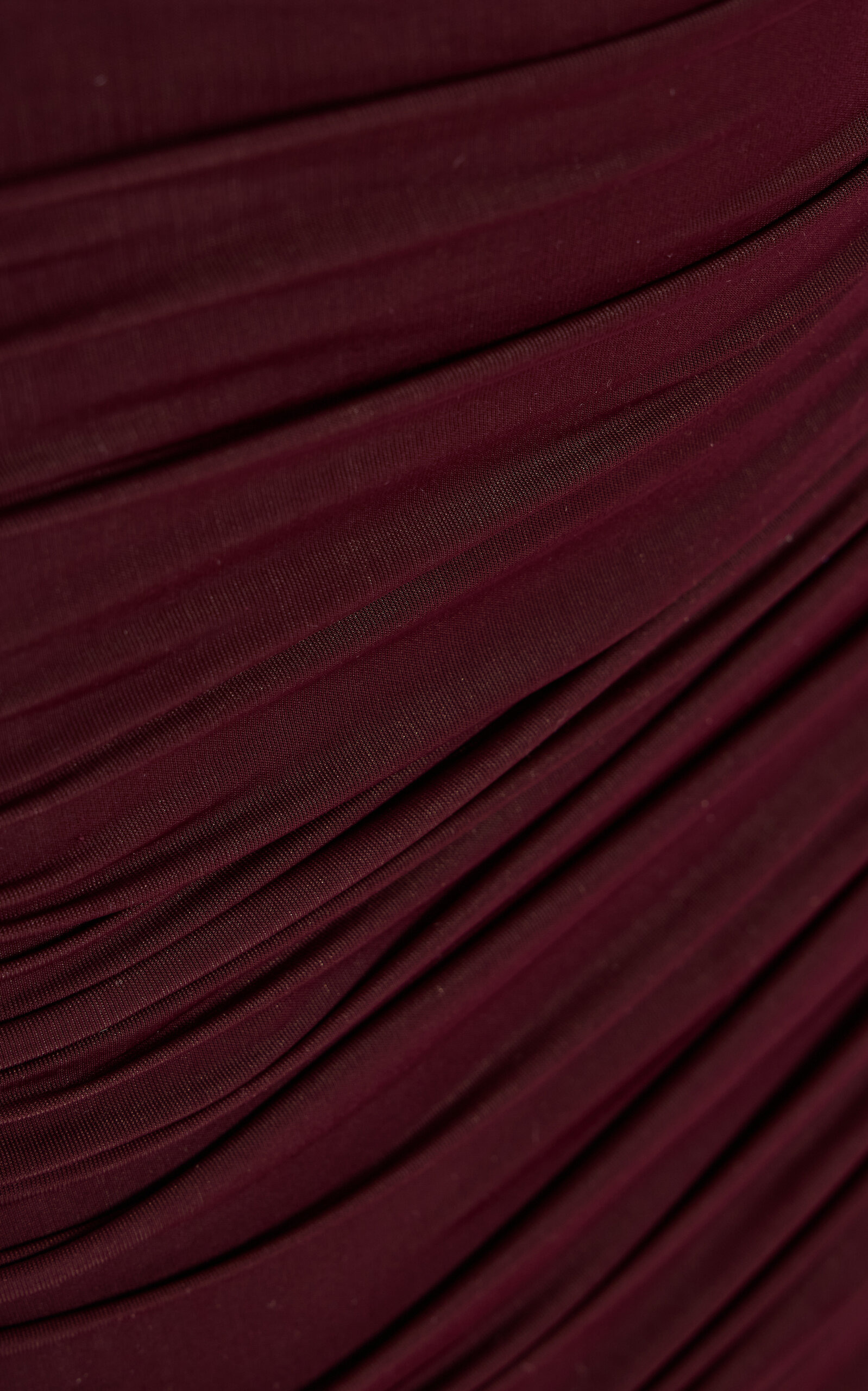 Dasos Ruched Jersey Midi Skirt burgundy - 5