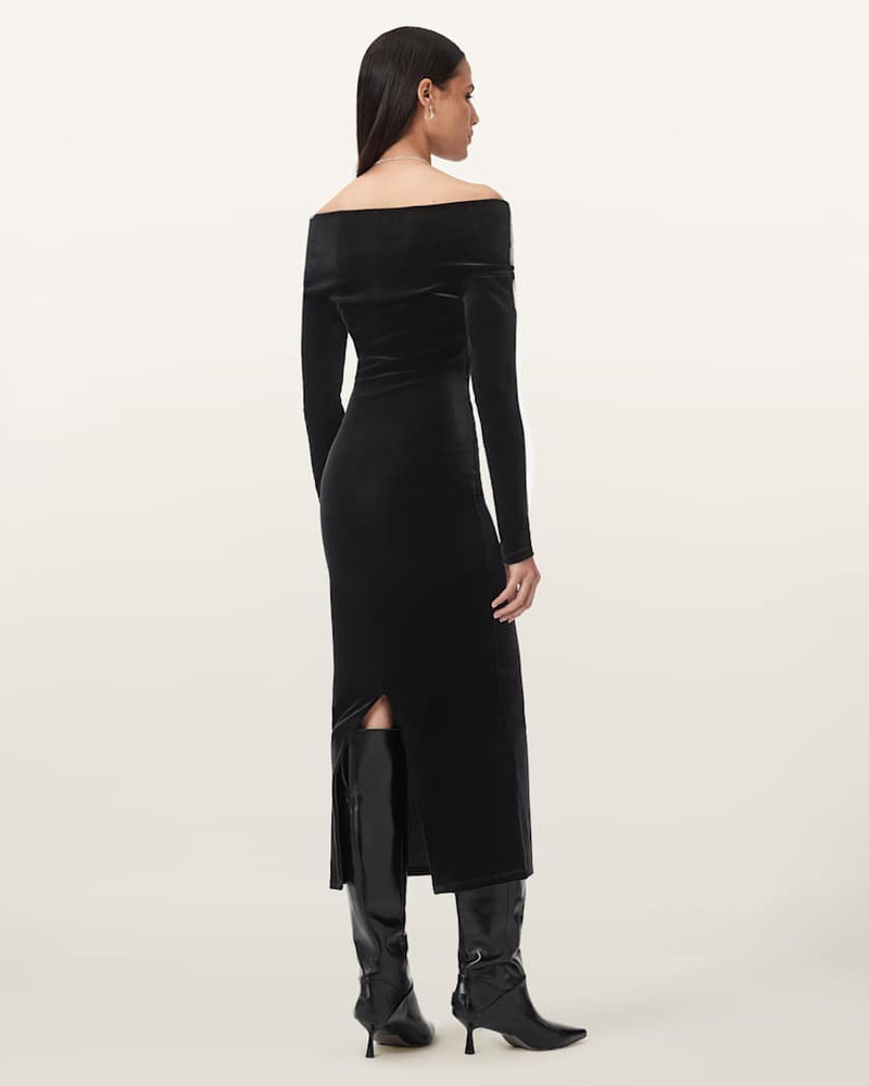 DELTA VELVET MIDI DRESS 8