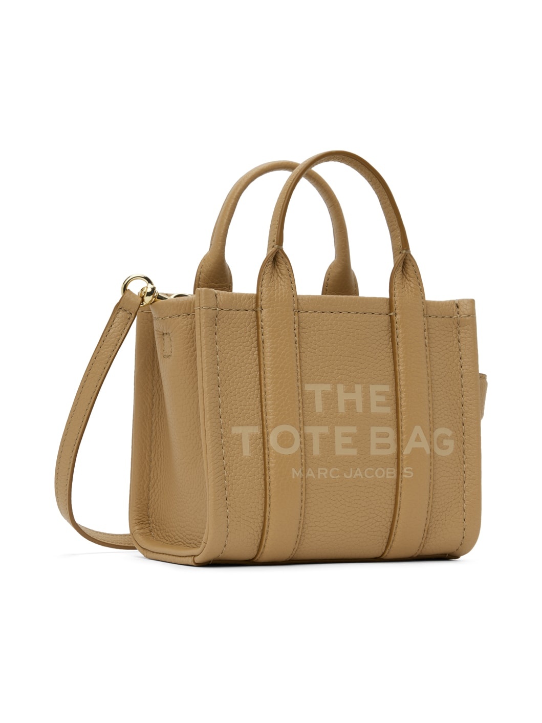 Taupe 'The Leather Crossbody' Tote - 2