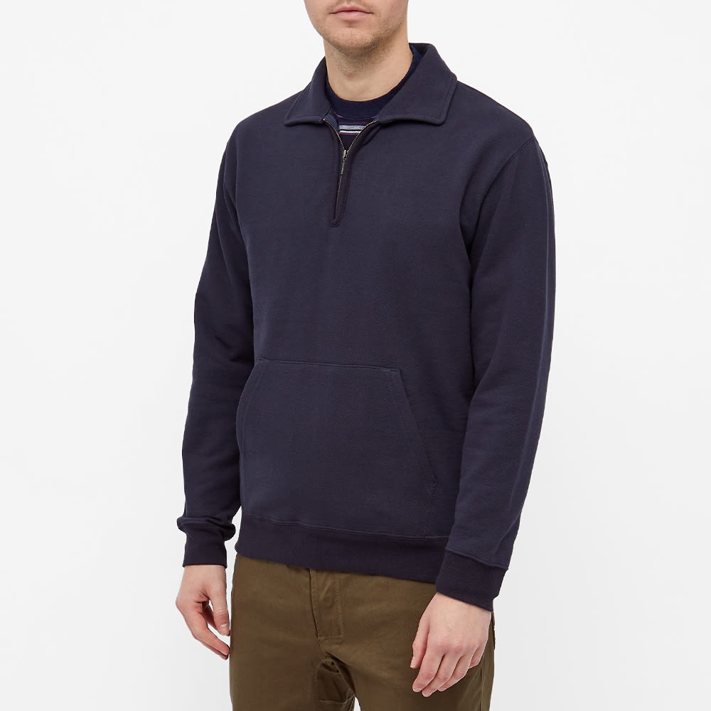 Beams Plus Half Zip Crew Sweat - 4