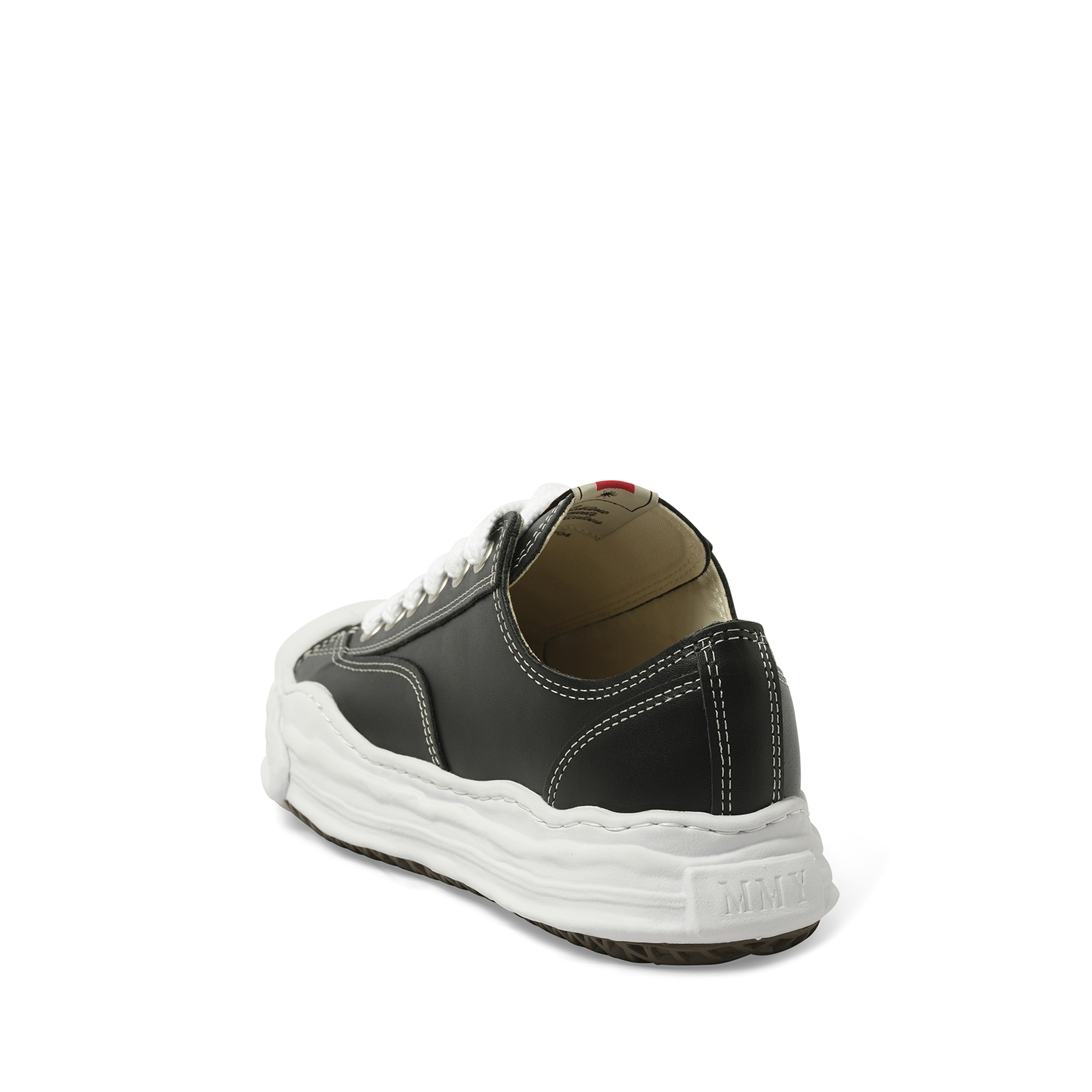 Hank OG Leather Sneaker in Black - 3