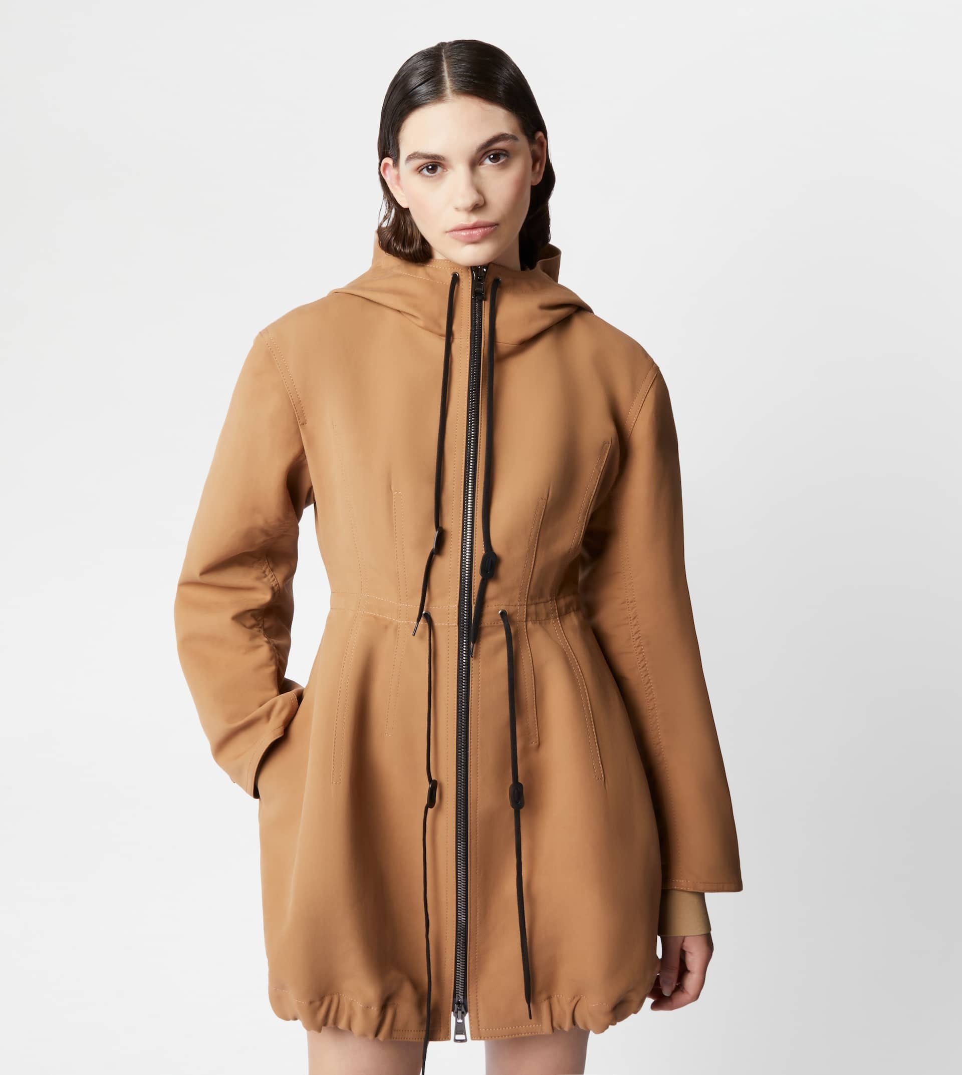PARKA IN COTTON - BROWN - 7