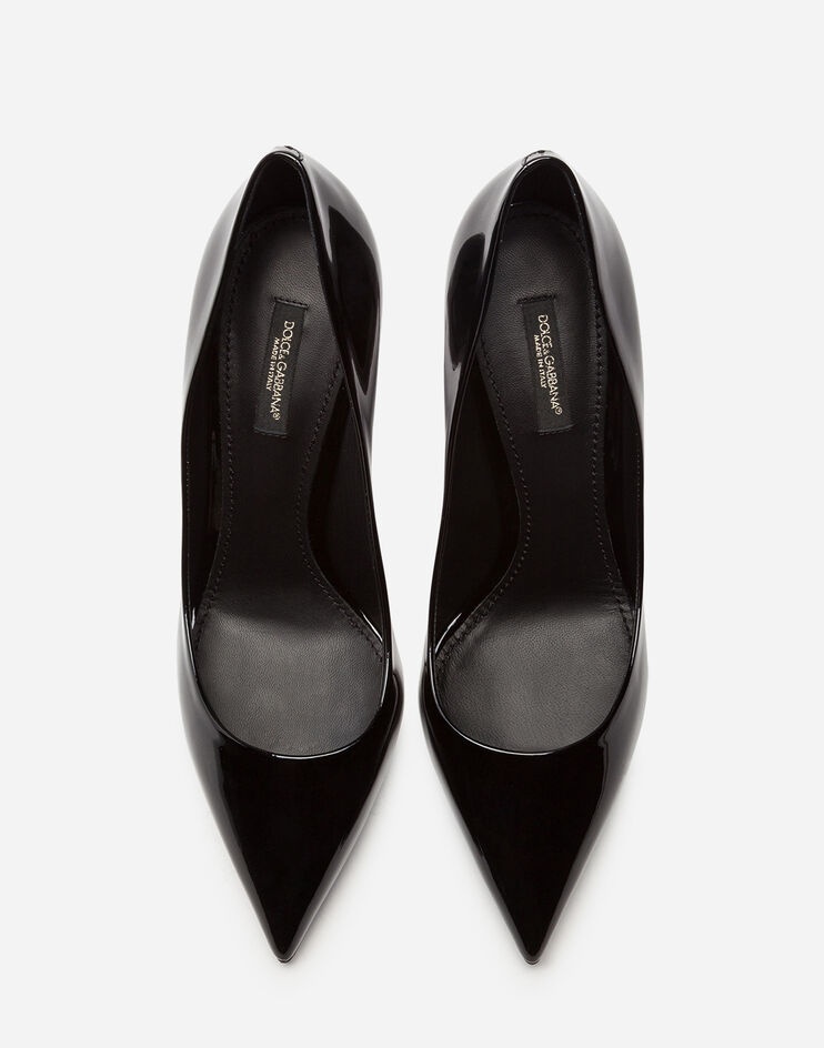 Polished calfskin pumps - 4