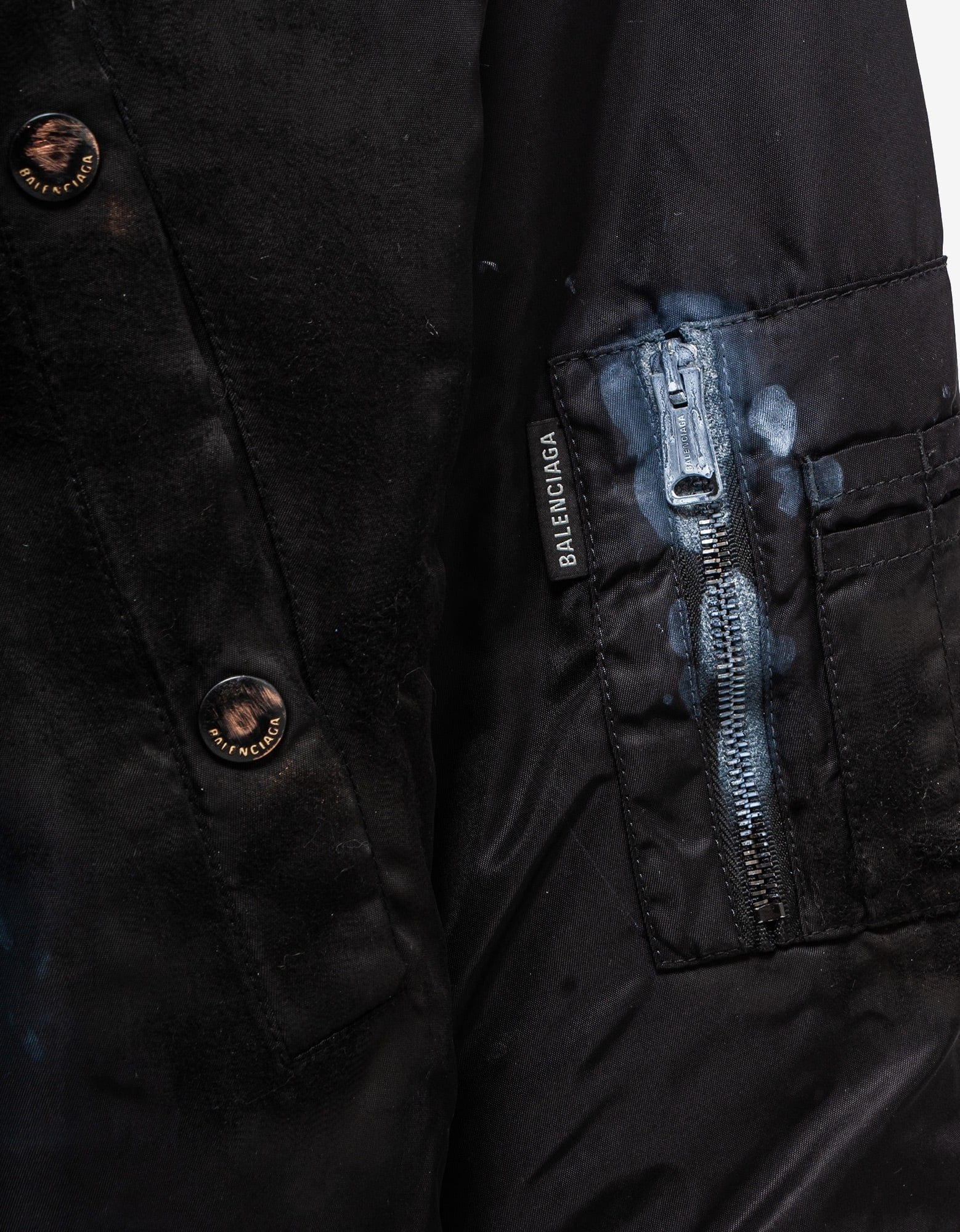 Balenciaga Black Military Parka Jacket - 6