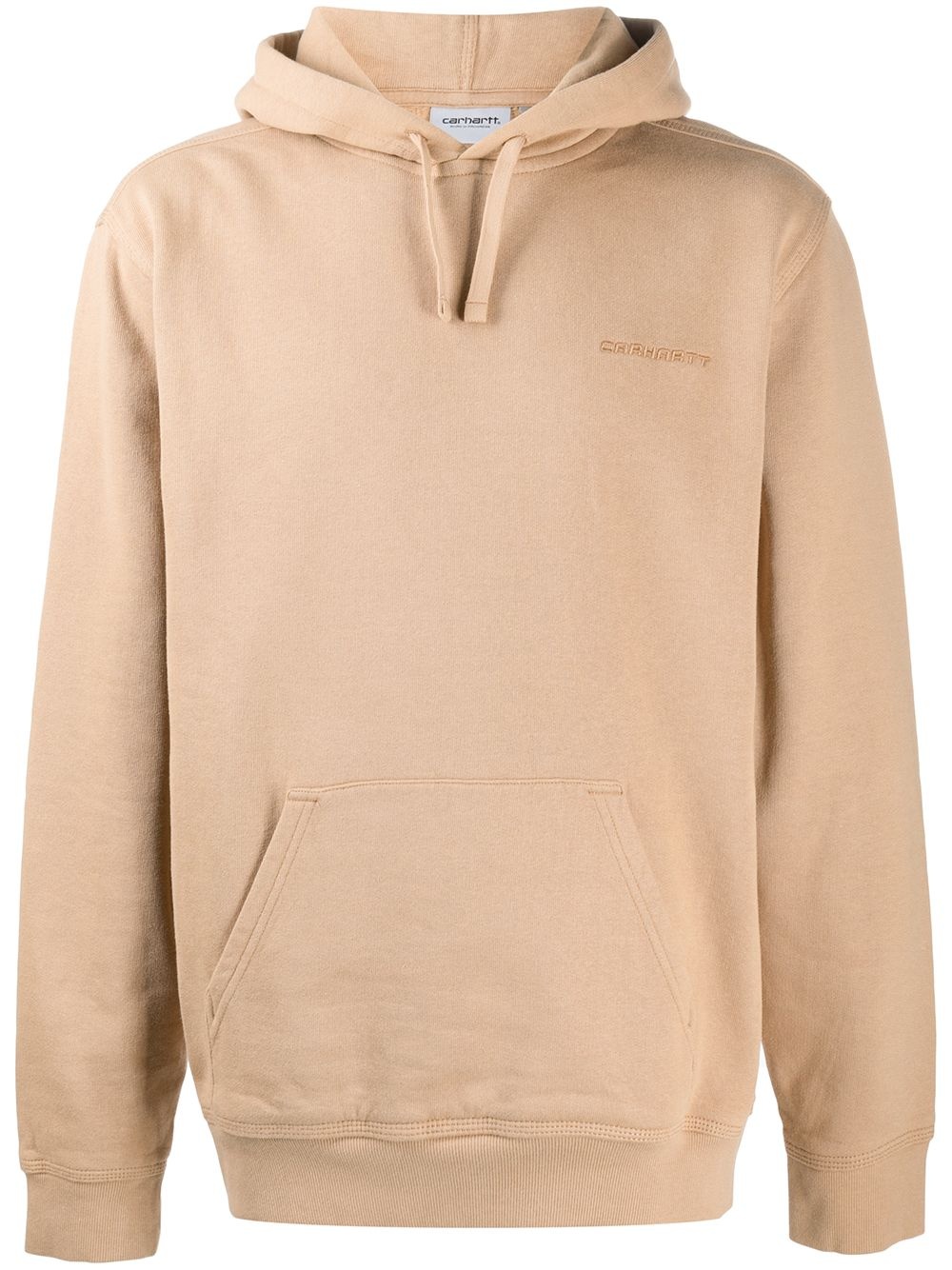 logo-embroidered hoodie - 1