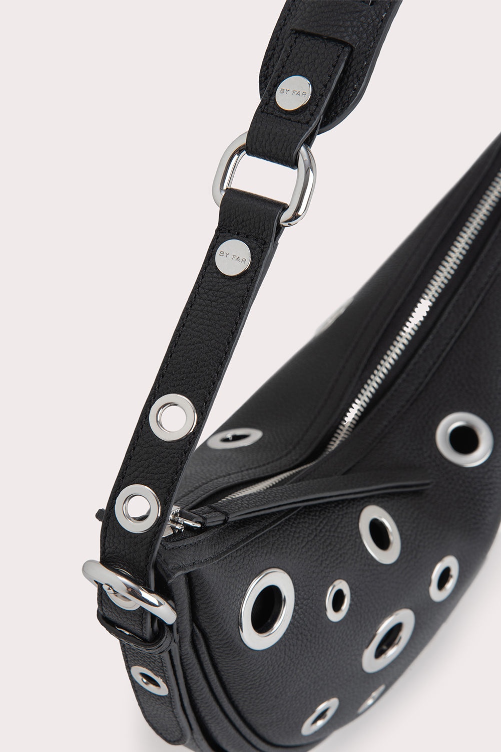 Gib Black Small Grain Calf Leather and Eyelets - 3