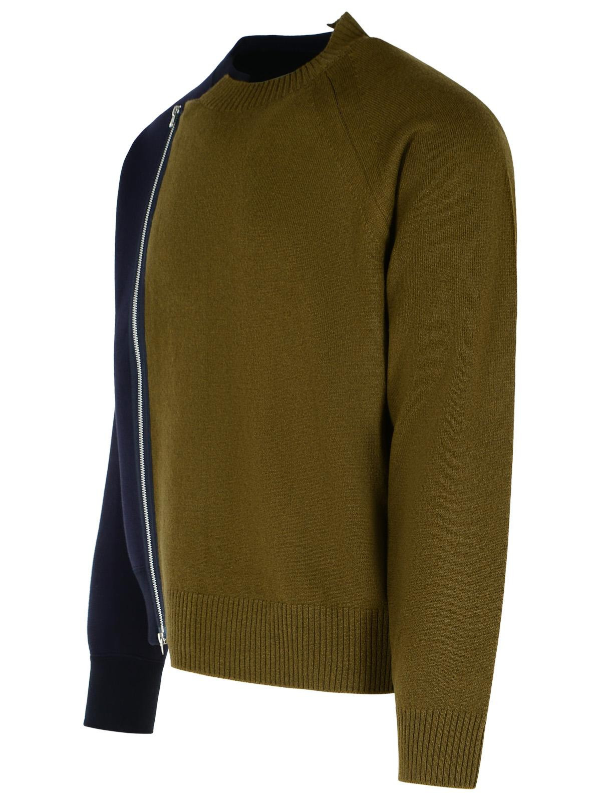Sacai Navy Wool Sweater Men - 2