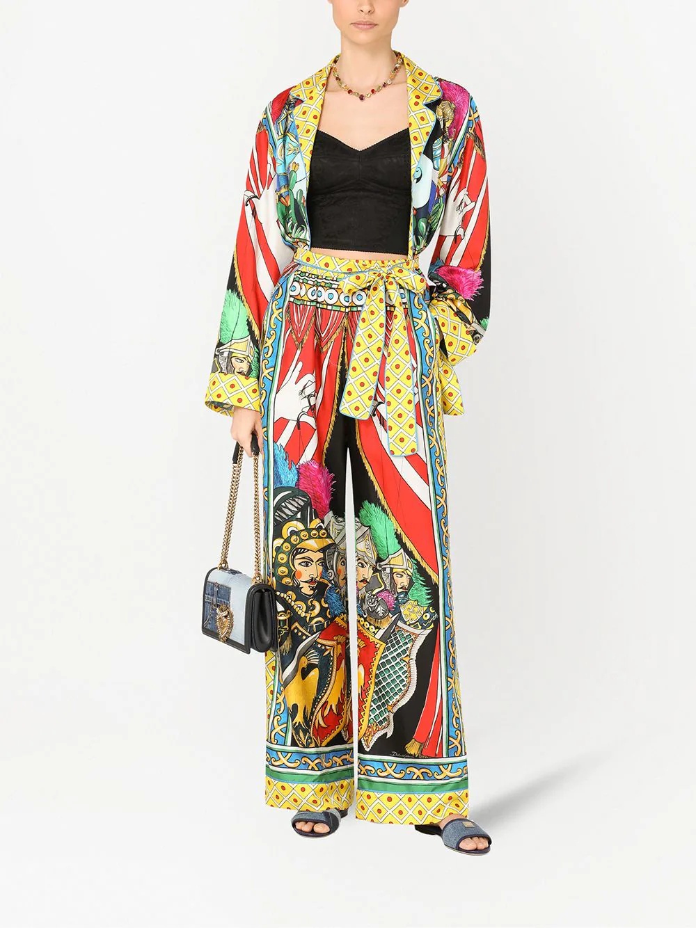 multi-panel palazzo pants - 2