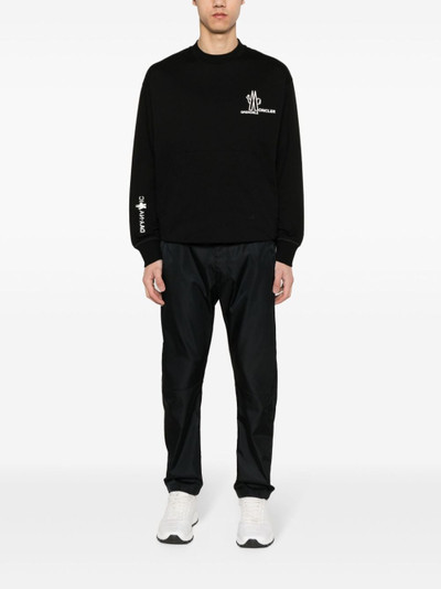 Moncler embossed-logo cotton sweatshirt outlook
