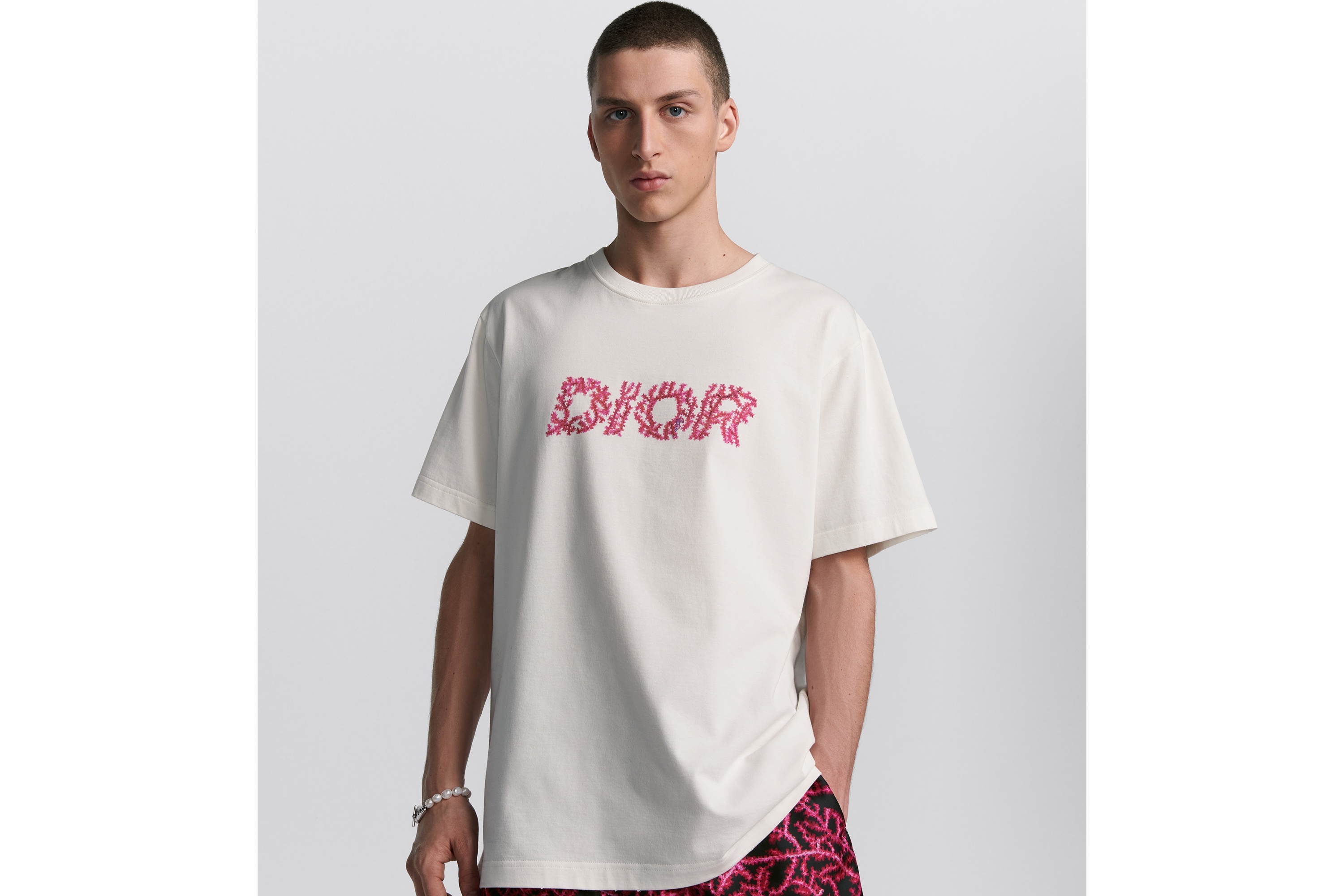 Dior Italic Coral Relaxed-Fit T-Shirt - 2