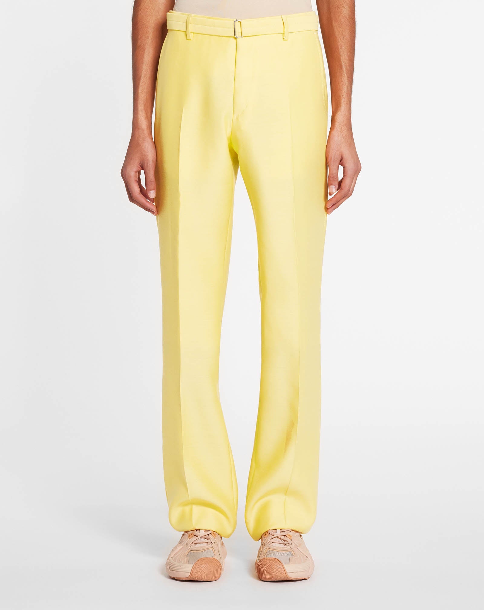 STRAIGHT-LEG PANTS WITH BELT - 3