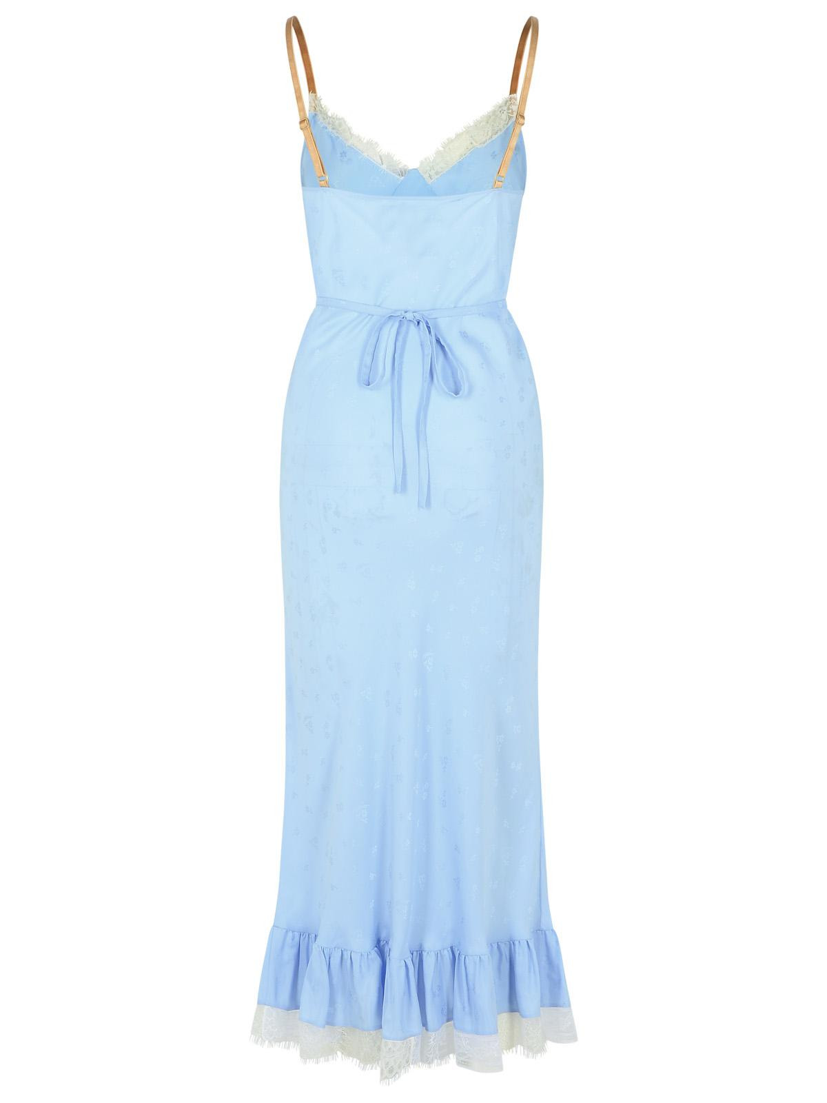 Moschino Light Blue Silk Misot Dress Women - 3