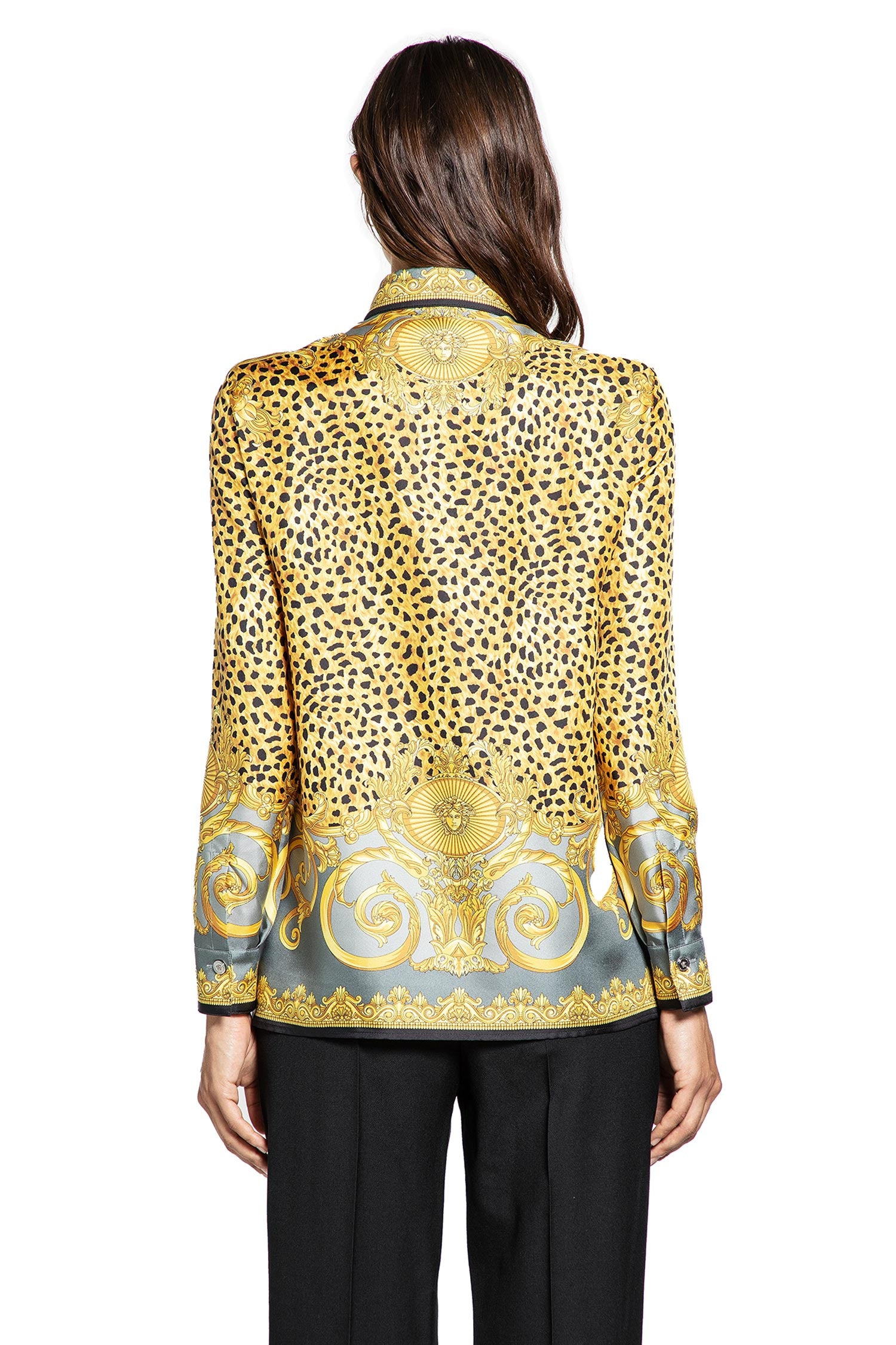 Cheetah Foulard Silk Shirt - 3