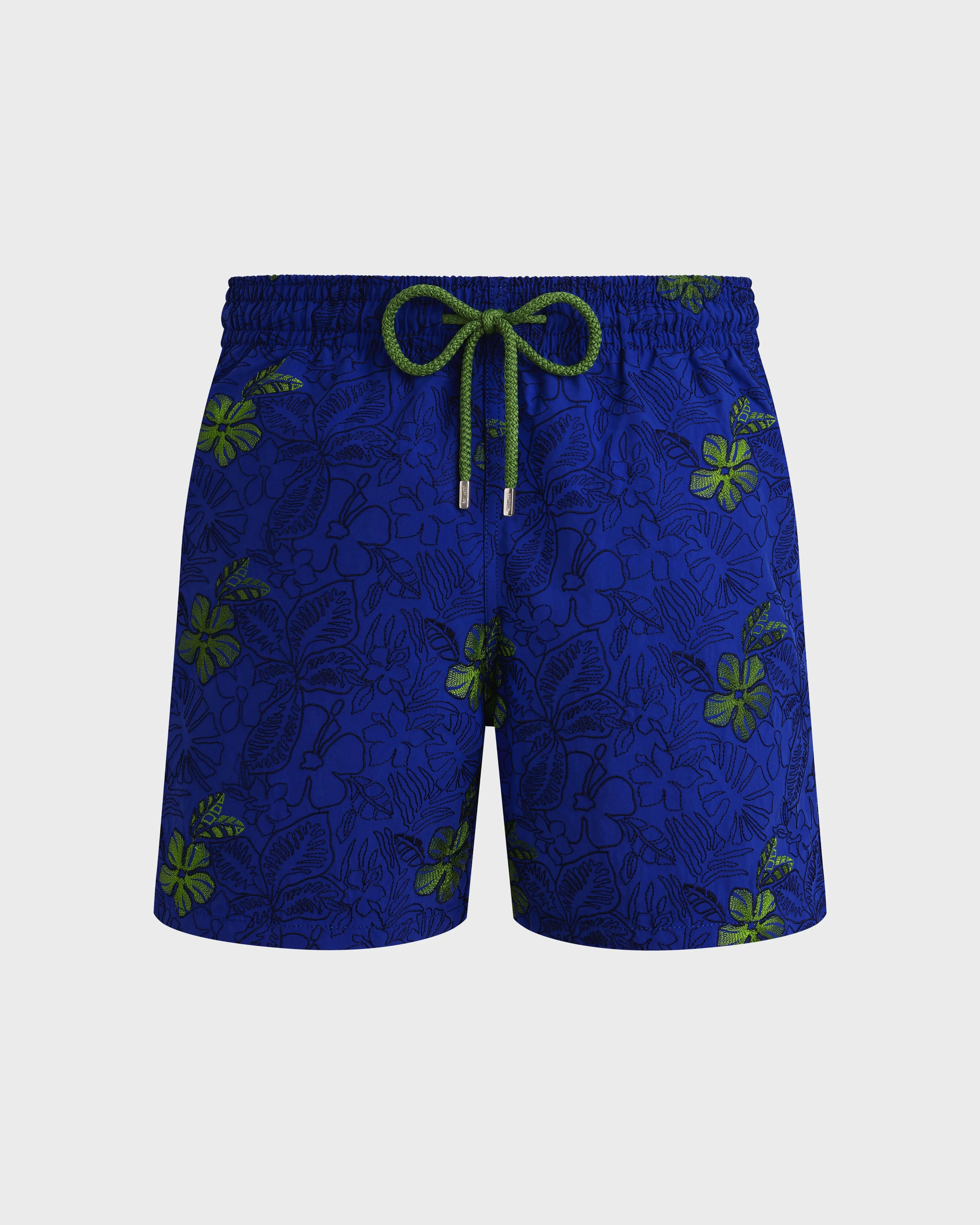 Men Swim Trunks Embroidered Flowers - Limited Edition - 1