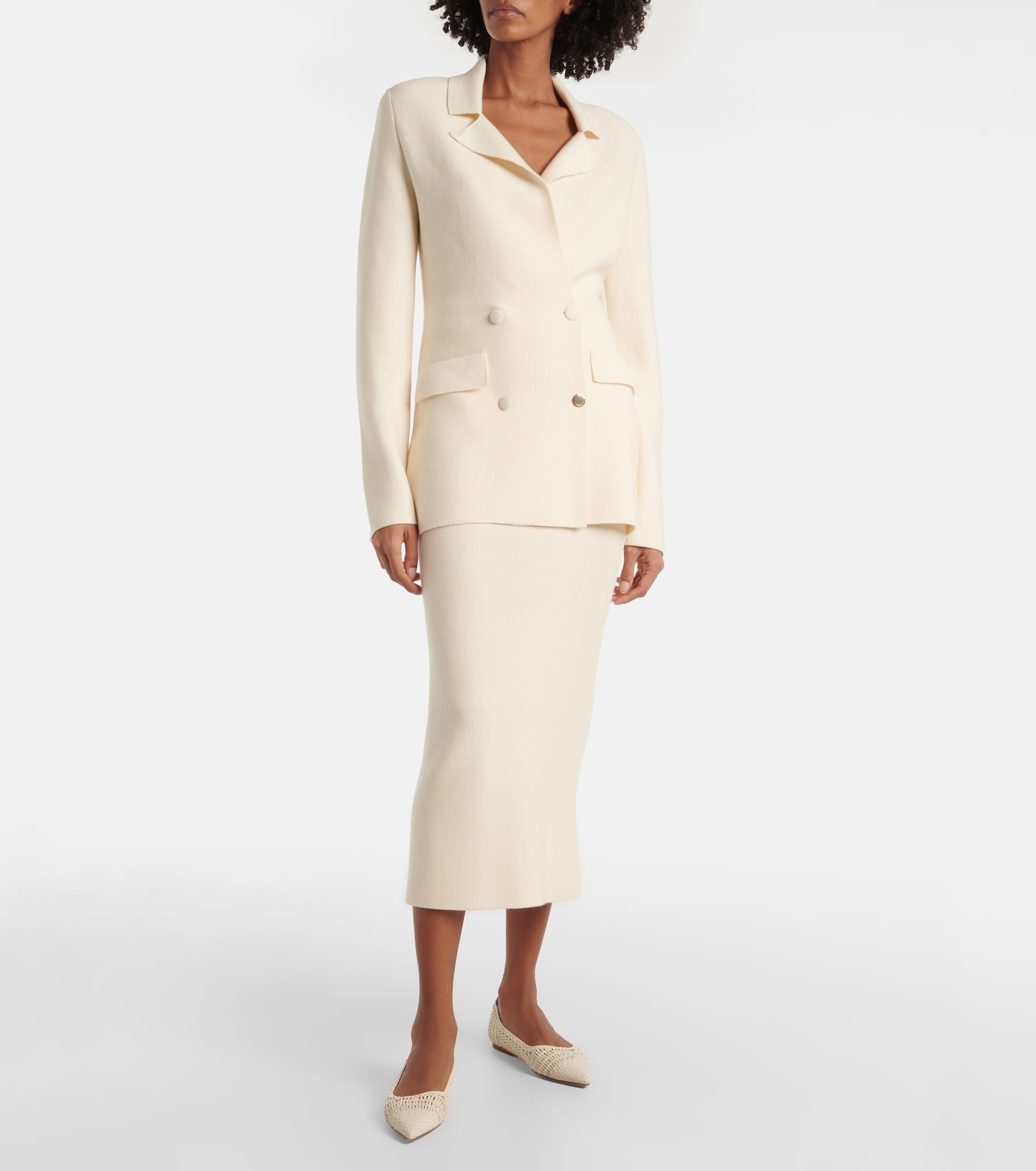 Circe virgin wool pencil skirt - 2
