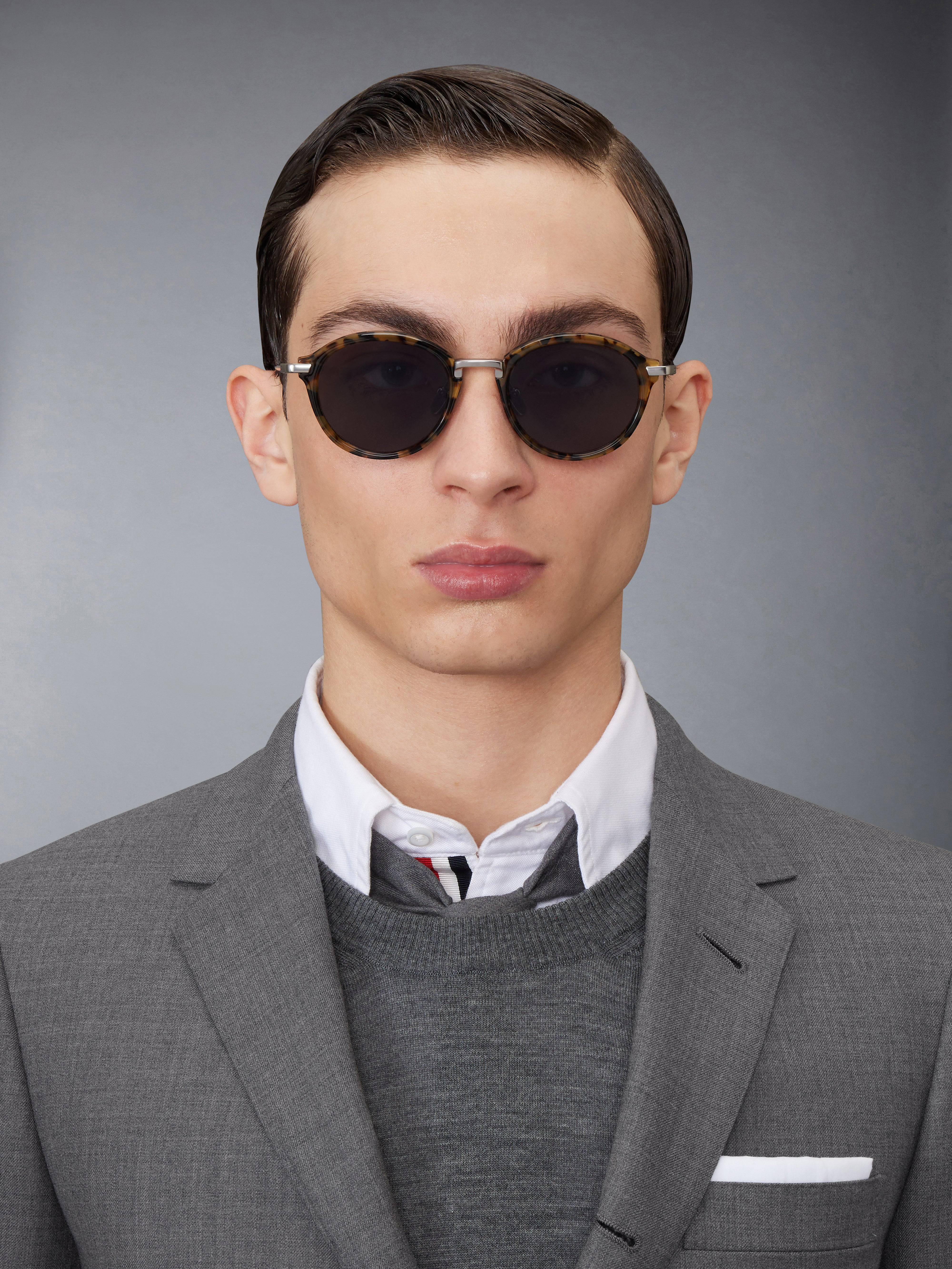 Acetate And Titanium Round Sunglasses - 3