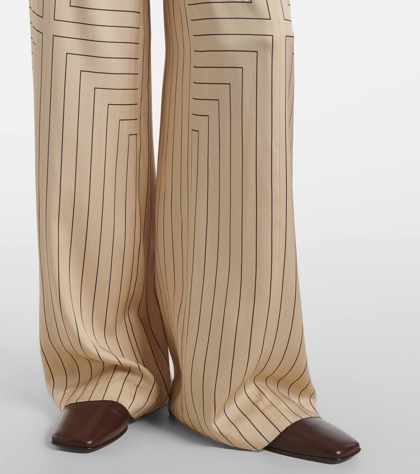 Hulin silk-blend wide-leg pants - 5
