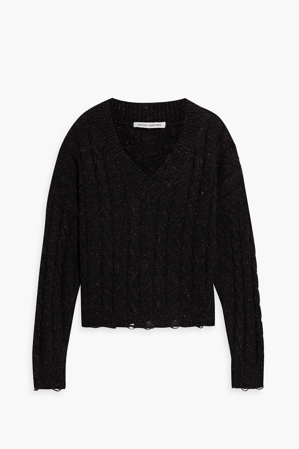 Distressed Donegal cable-knit sweater - 1